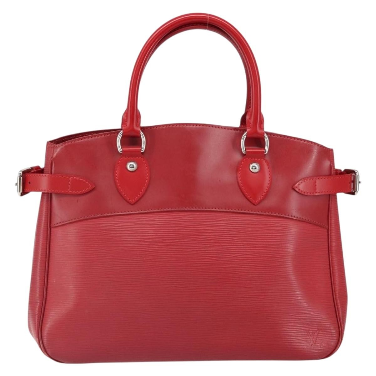 Louis Vuitton Passy Tote Epi Leather Red Leather Handbag (Pre-Owned)