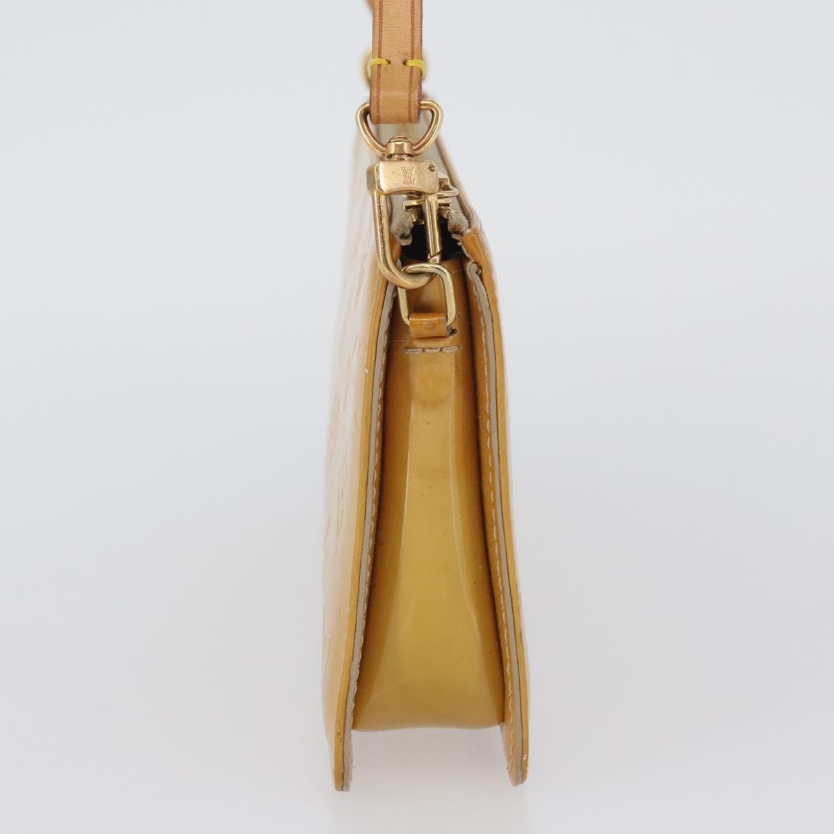 Louis Vuitton Lexington Pochette Monogram Vernis Beige Patent_Leather Clutche & Pouche Bag (Pre-Owned)