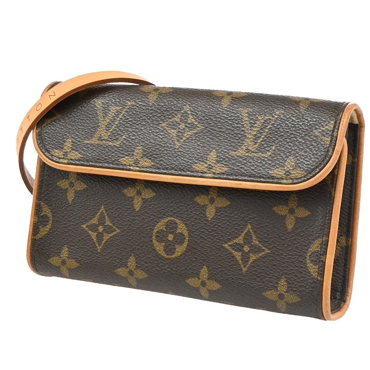 Louis Vuitton Florentine Waist Monogram Canvas Brown Canvas Clutche & Pouche Bag (Pre-Owned)