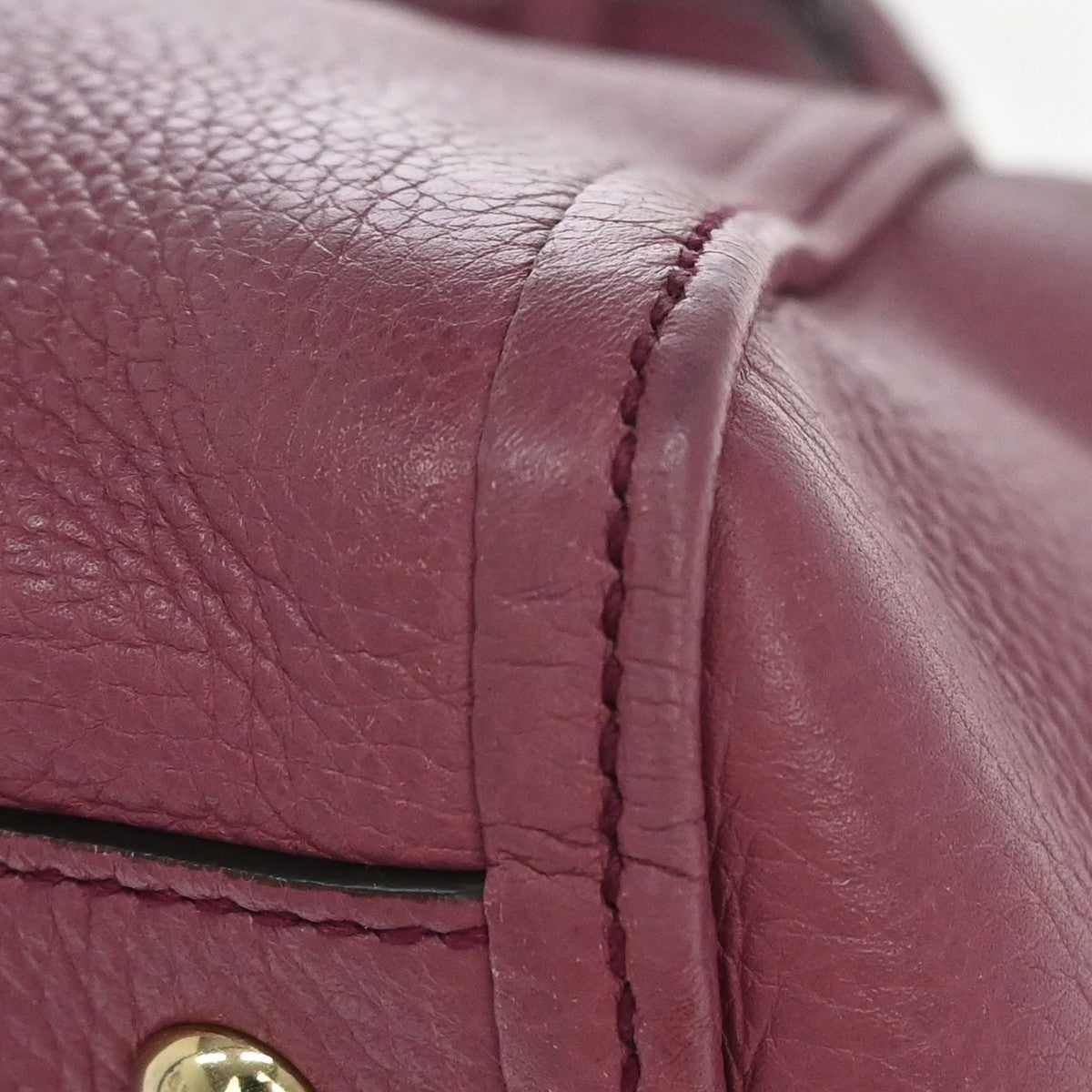 Gucci Soho Convertible Top Handle Leather Purple Leather Handbag (Pre-Owned)