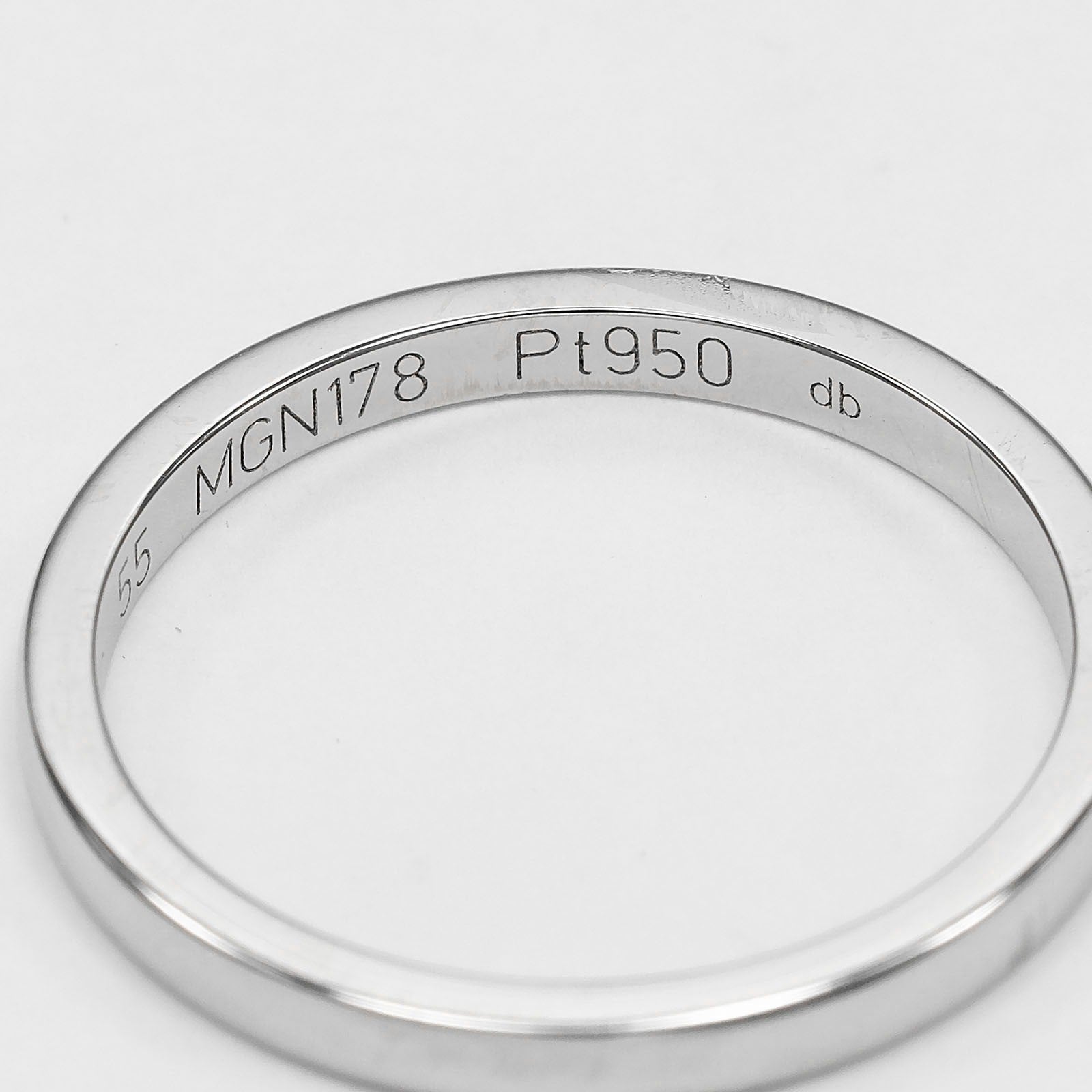 Cartier Ballerine Wedding Band 950 Platinum Silver Platinum Ring Jewelry (Pre-Owned)