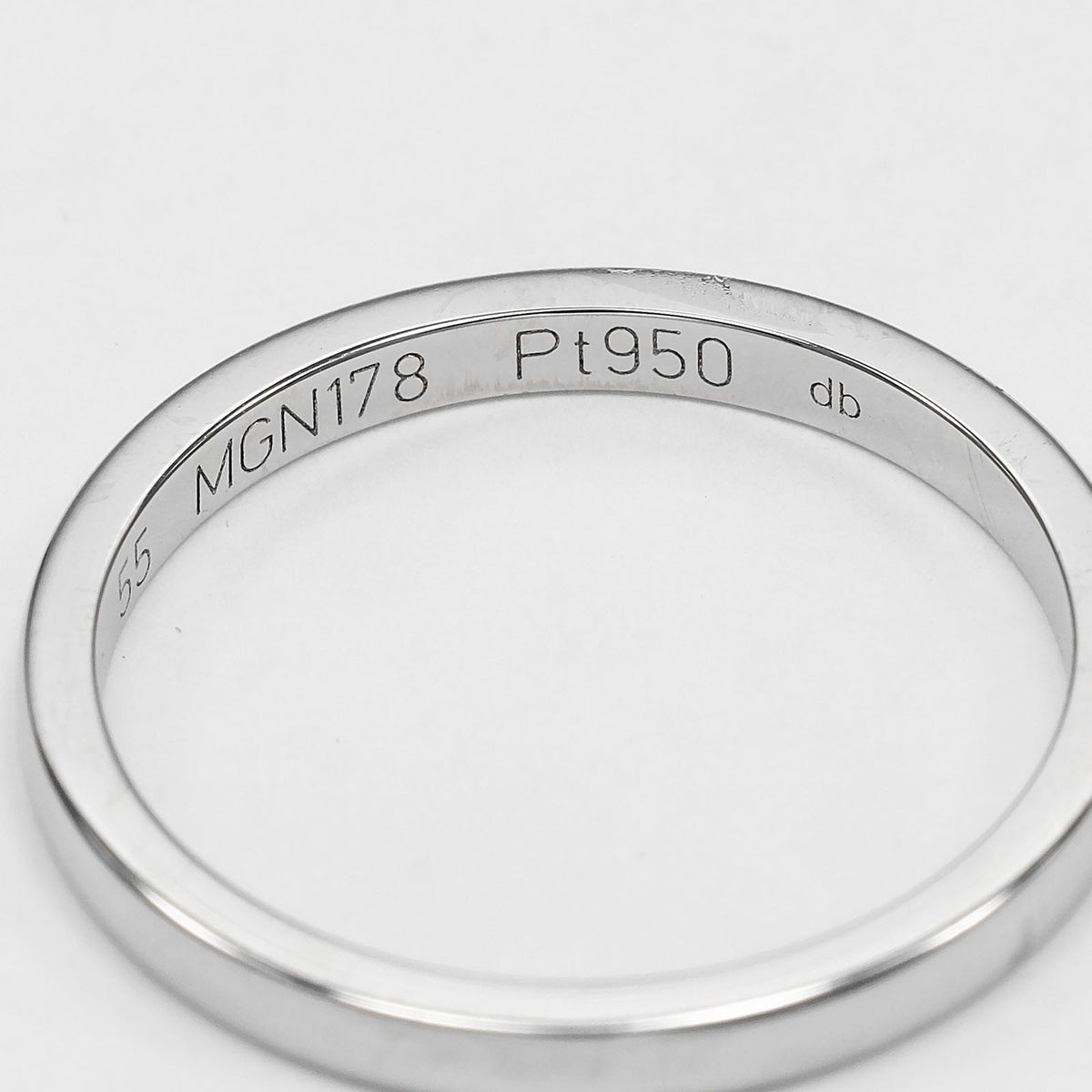 Cartier Ballerine Wedding Band 950 Platinum Silver Platinum Ring Jewelry (Pre-Owned)
