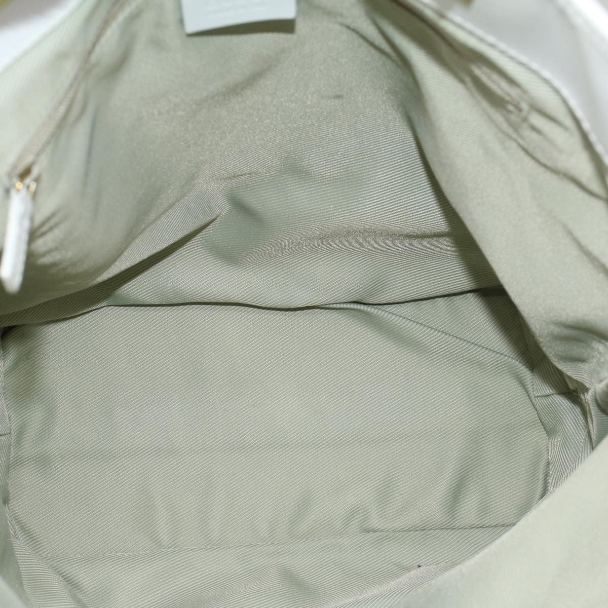 Gucci Vintage Bucket Shopping Tote Gg Canvas And Leather Blue Canvas Tote Bag Bag (Pre-Owned)
