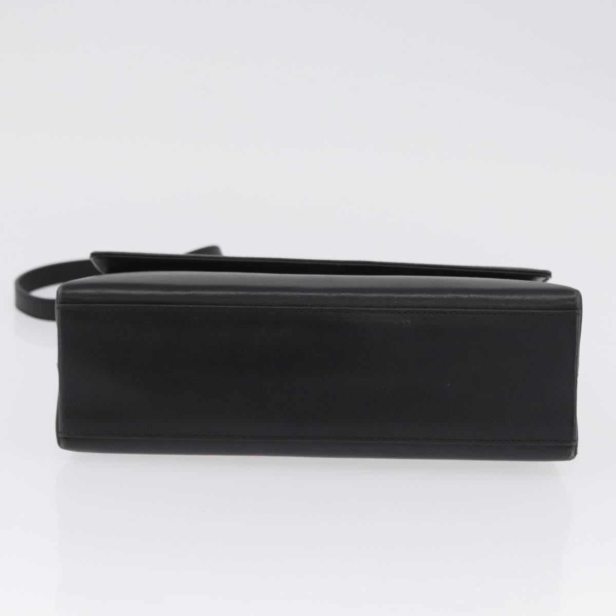 Salvatore Ferragamo Vintage Leather Black Leather Handbag (Pre-Owned)