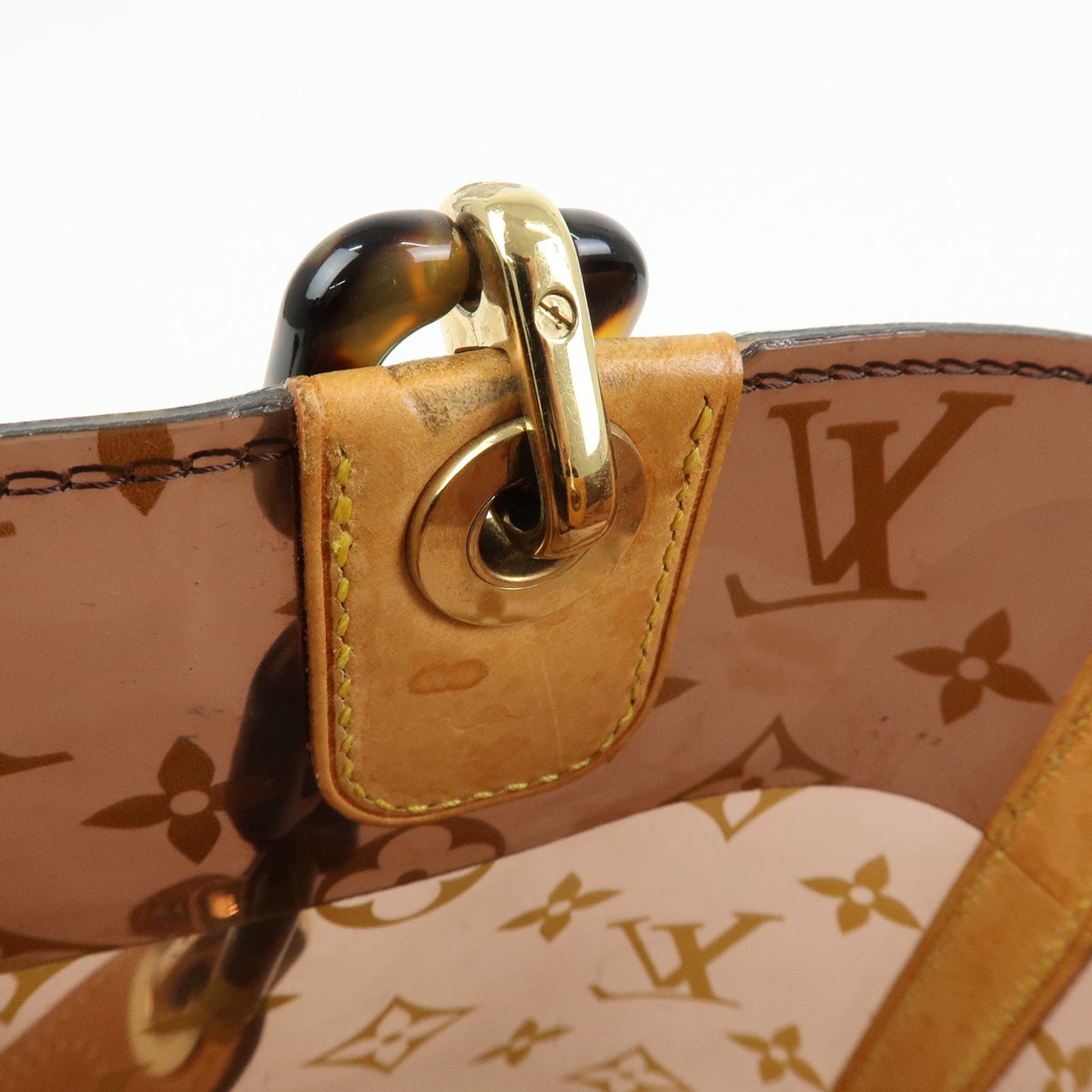Louis Vuitton Sac Ambre Monogram Vinyl Brown Plastic Handbag (Pre-Owned)