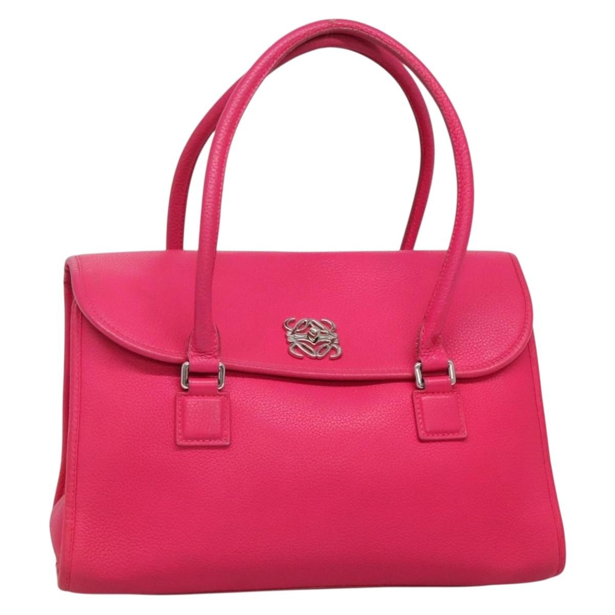 Loewe Alamo Leather Pink Leather Handbag (Pre-Owned)