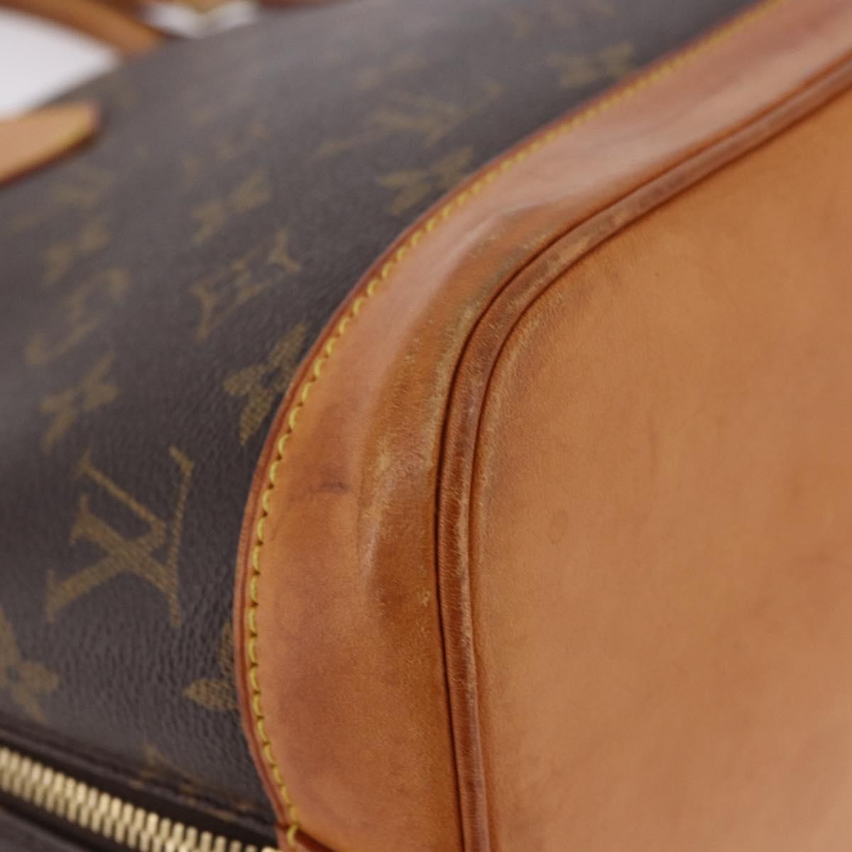 Louis Vuitton Vintage Alma Monogram Canvas Brown Canvas Handbag (Pre-Owned)