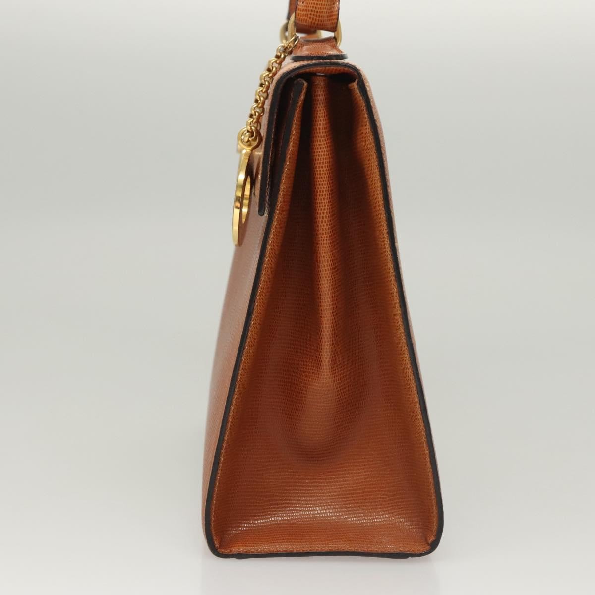 Celine Vintage Leather Brown Leather Handbag (Pre-Owned)