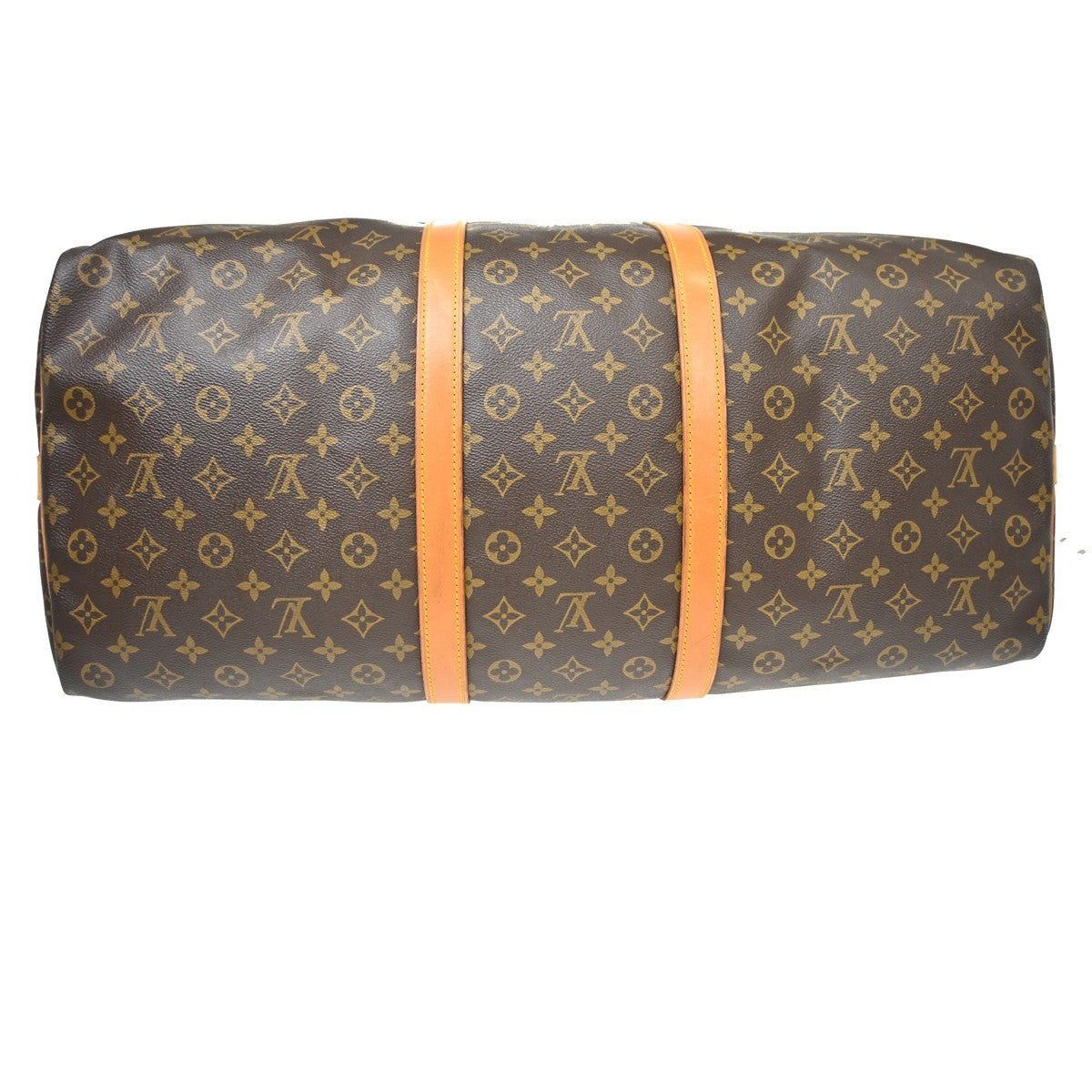 Louis Vuitton Keepall Bandouliere Monogram Canvas Brown Canvas Travel Bag Bag (Pre-Owned)