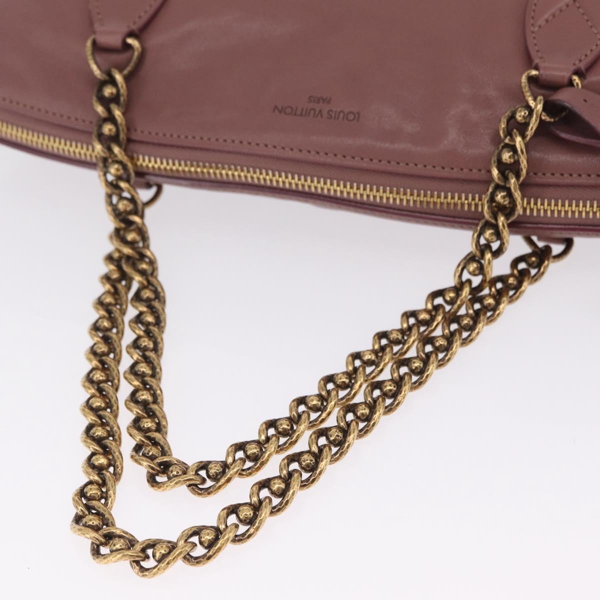 Louis Vuitton Lockit Chain Boudoir Leather Pink Leather Handbag (Pre-Owned)