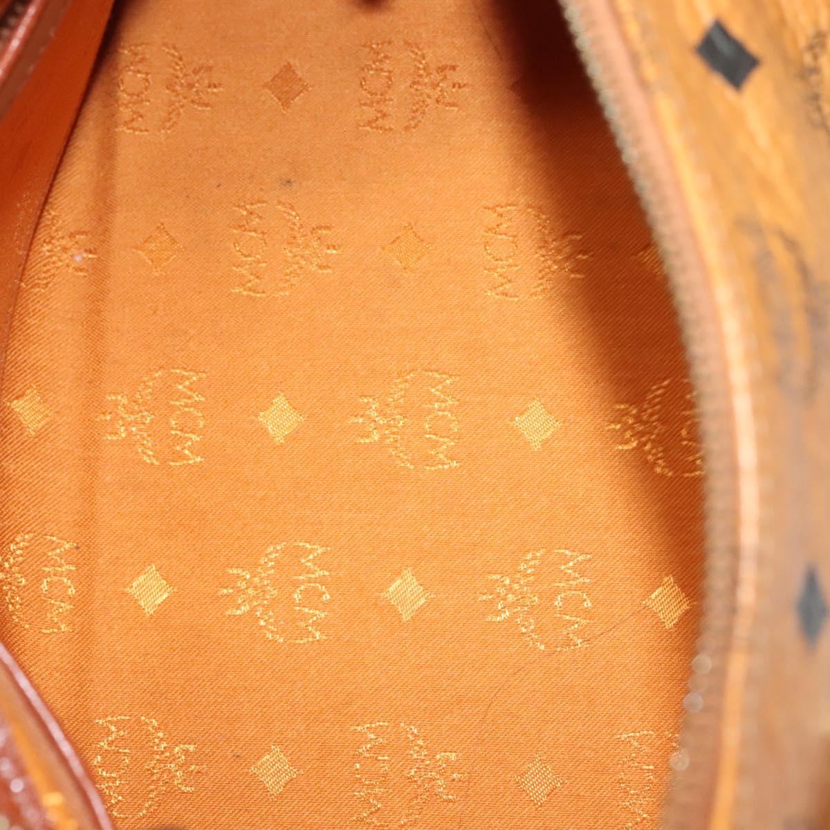 MCM Visetos Canvas And Leather Brown Canvas Bag (Pre-Owned)