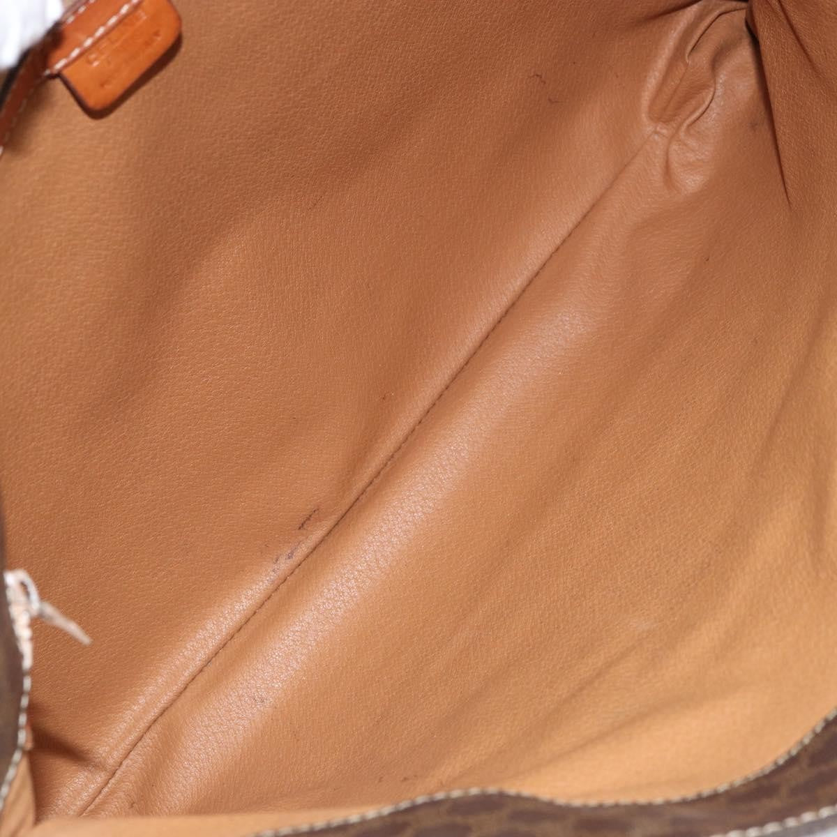 Celine Vintage Macadam Canvas Brown Canvas Tote Bag Bag (Pre-Owned)