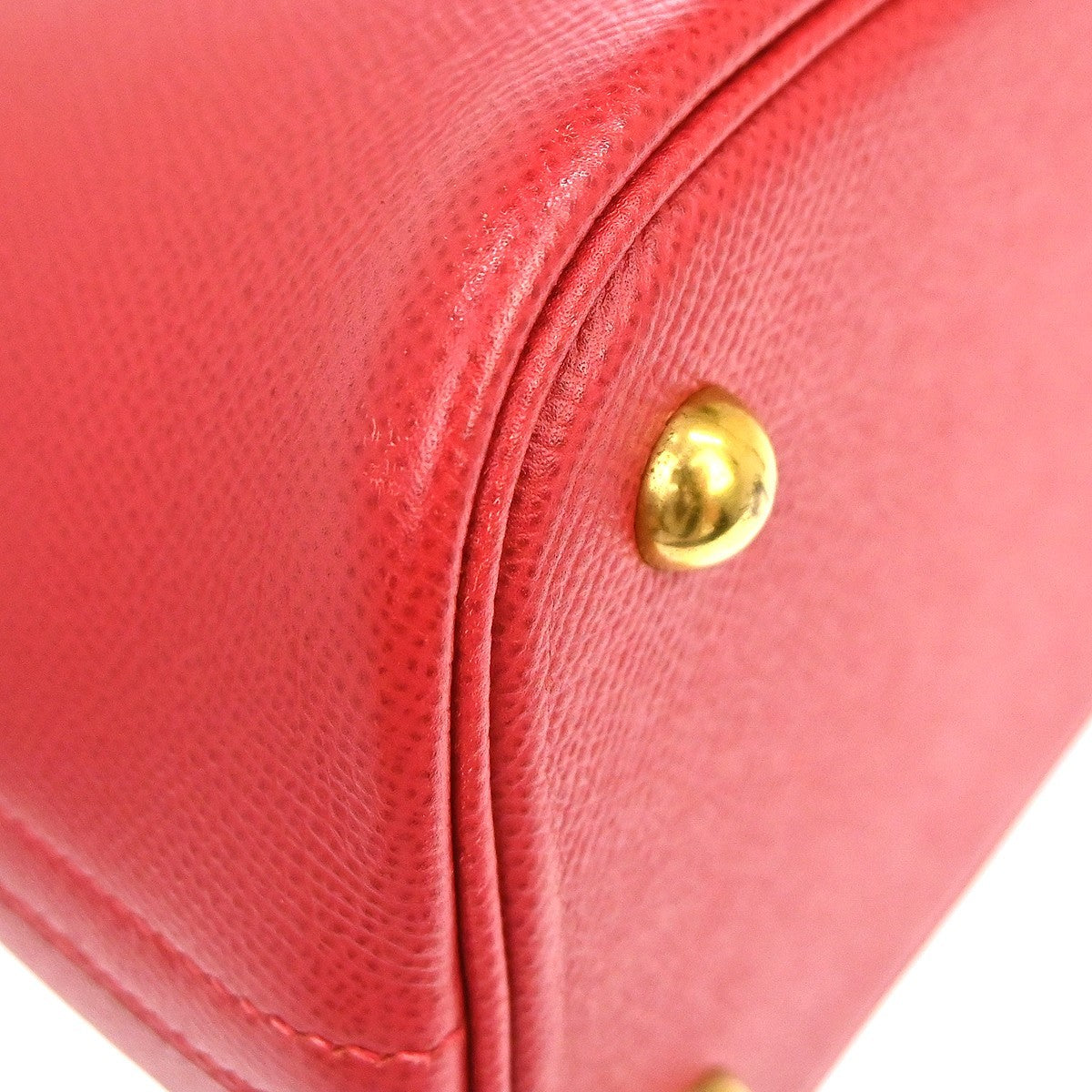 Hermes Bolide Courchevel Red Leather Handbag (Pre-Owned)