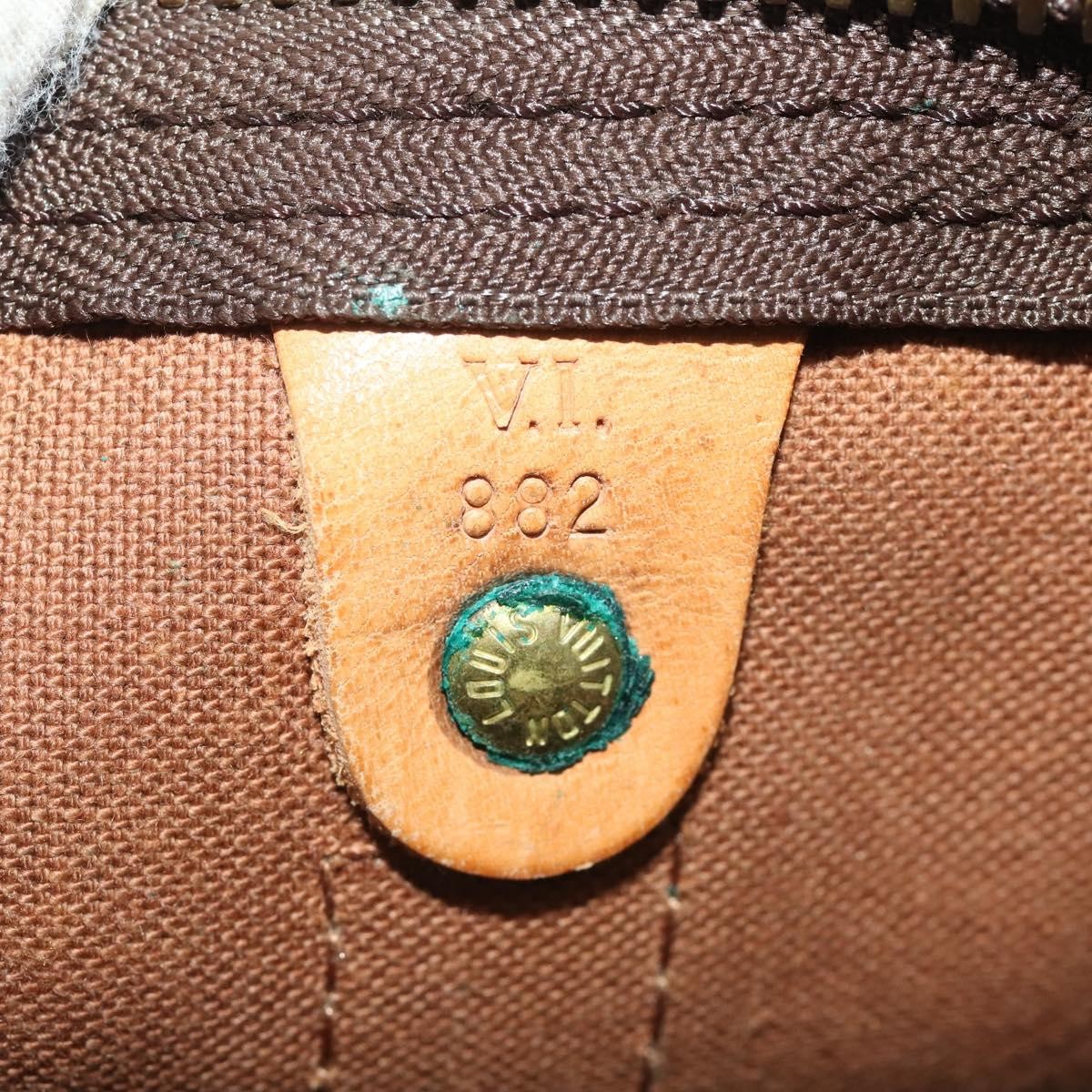 Louis Vuitton Keepall Bag Monogram Canvas Brown Canvas Travel Bag Bag (Pre-Owned)