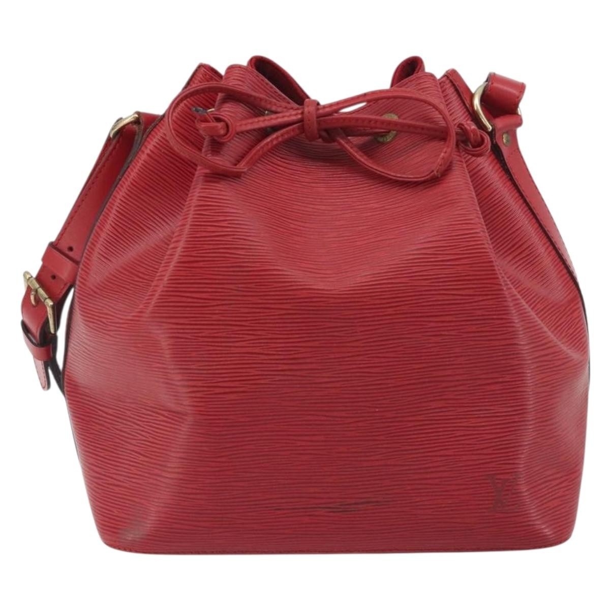 Louis Vuitton Petit Noe Epi Leather Red Leather Shoulder Bag Bag (Pre-Owned)