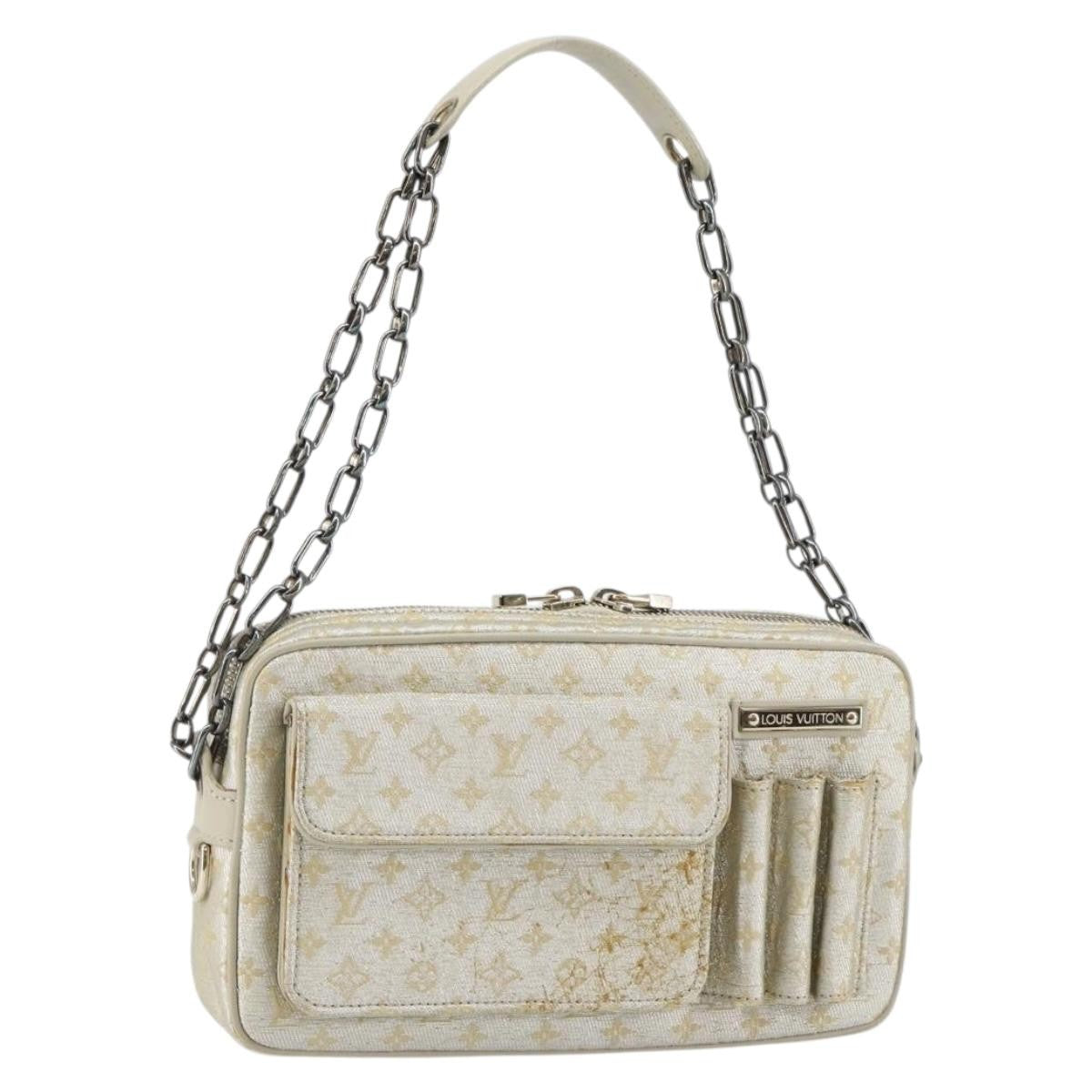 Louis Vuitton Mckenna Mini Lin Gold Canvas Bag (Pre-Owned)