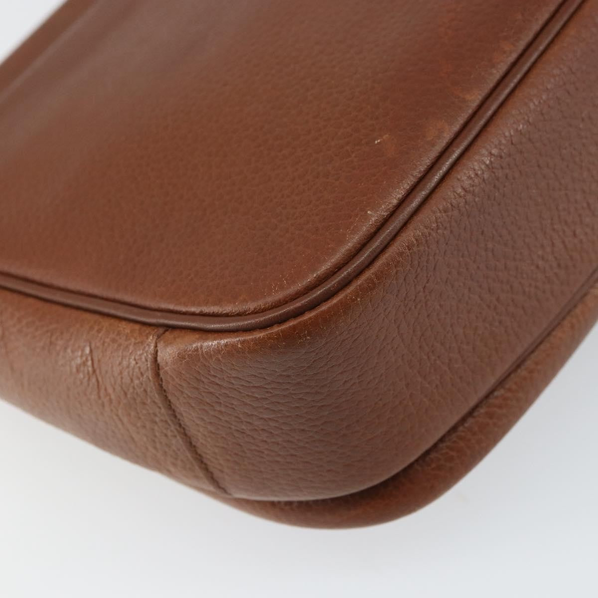 Burberry Vintage Leather Brown Leather Shoulder Bag Bag (Pre-Owned)