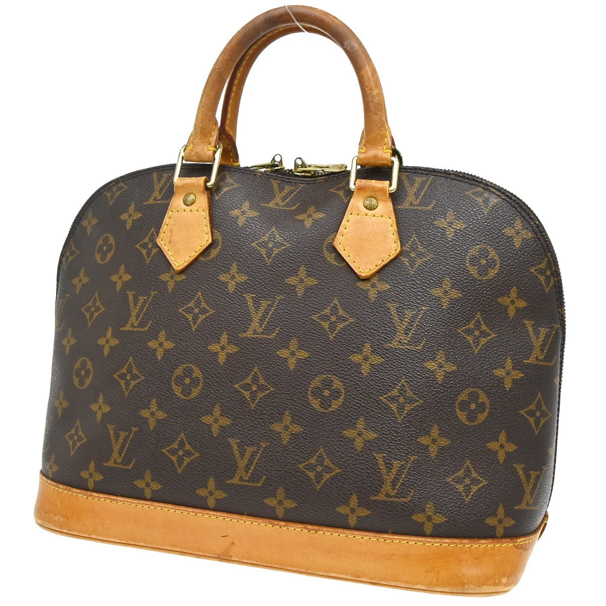 Louis Vuitton Alma Monogram Canvas Brown Canvas Handbag (Pre-Owned)