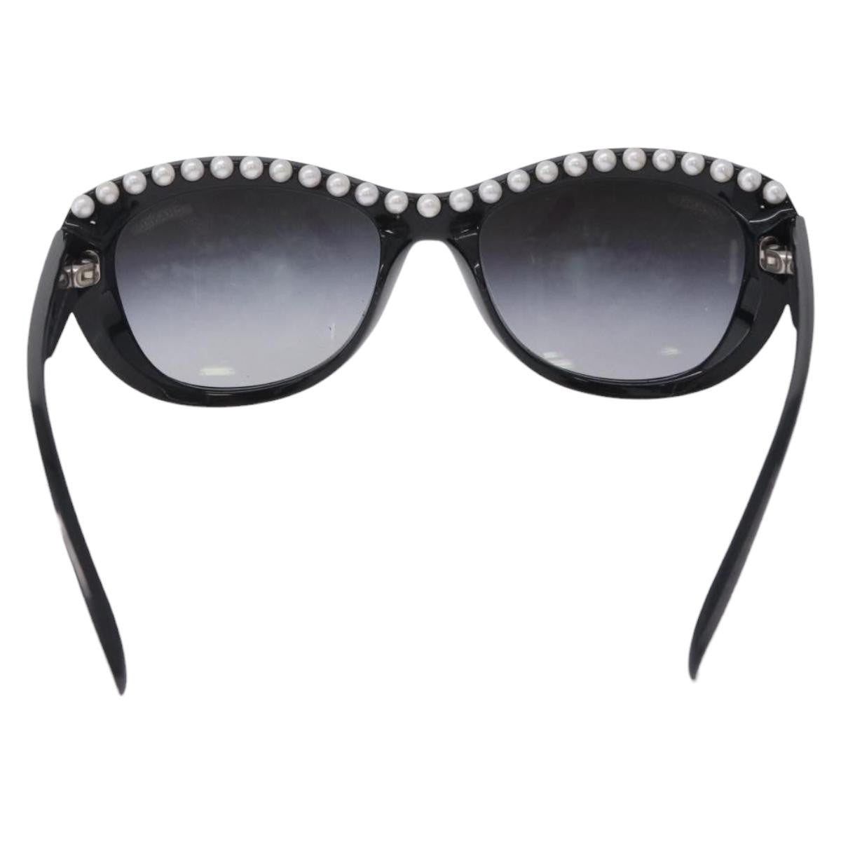 Chanel Cc Logo Matelasse Sunglasses Eye Wear Plastic Black Plastic Sunglasse Accessory (Pre-Owned)