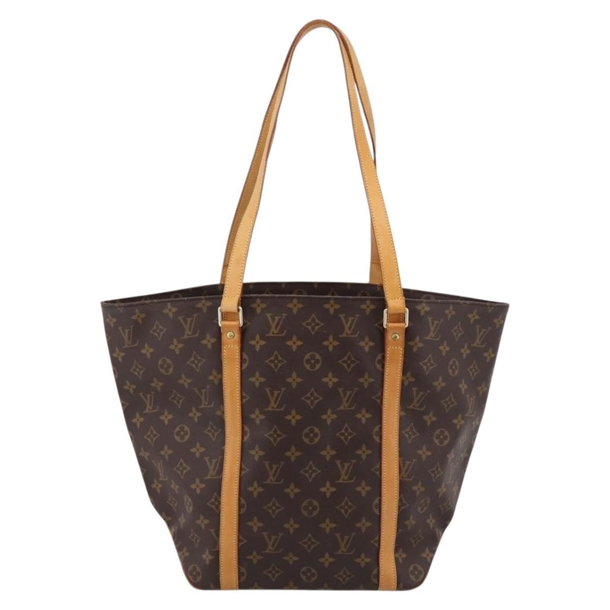 Louis Vuitton Shopping Sac Monogram Canvas Brown Canvas Handbag (Pre-Owned)