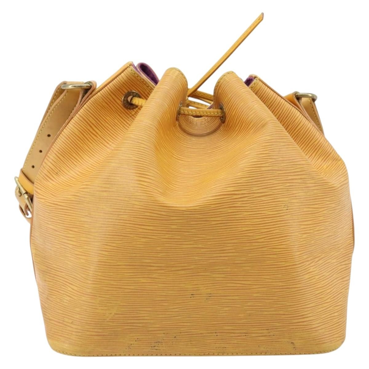Louis Vuitton Petit Noe Nm Epi Leather Yellow Leather Shoulder Bag Bag (Pre-Owned)