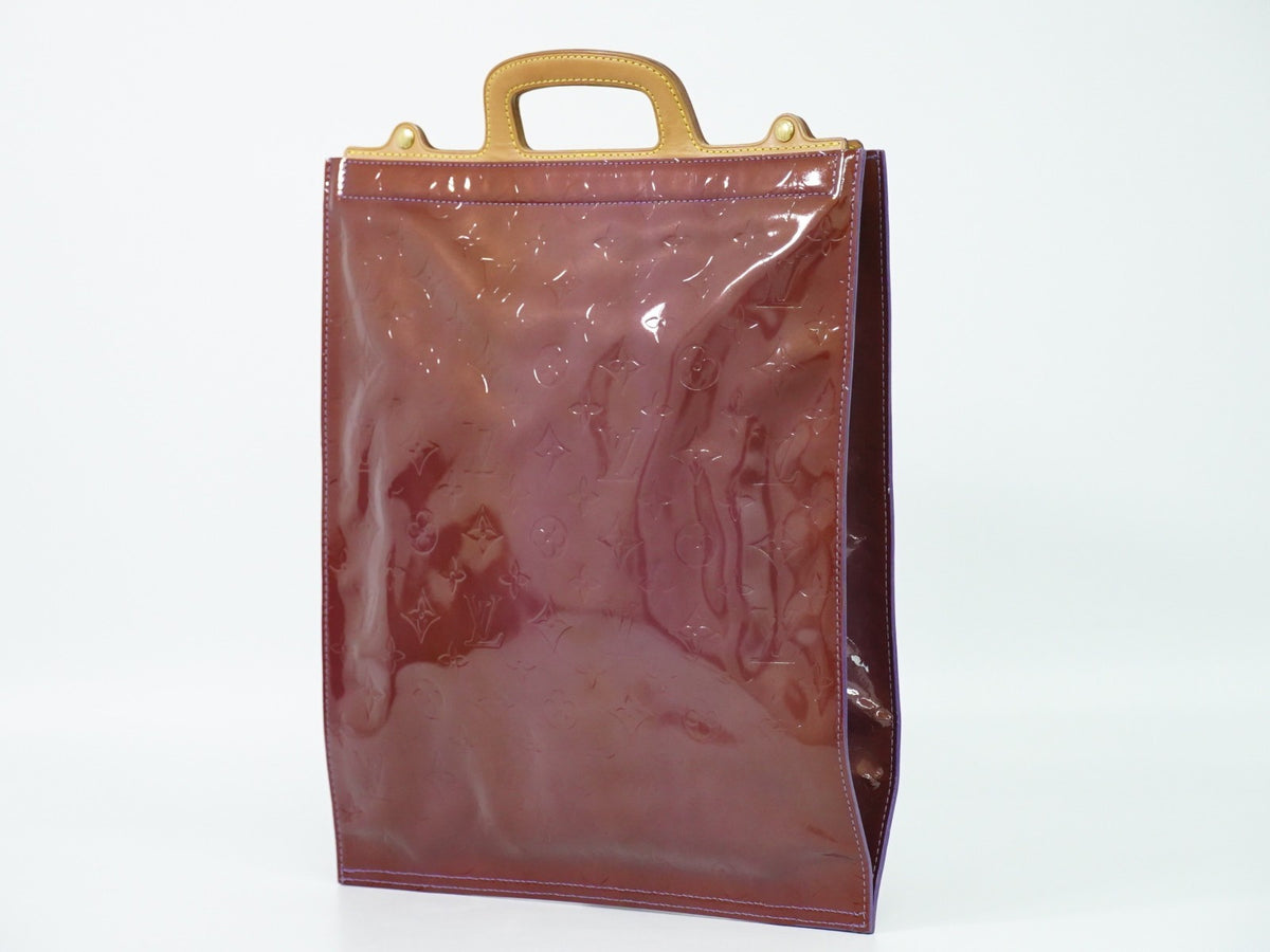 Louis Vuitton Stanton Monogram Vernis Purple Leather Tote Bag Bag (Pre-Owned)