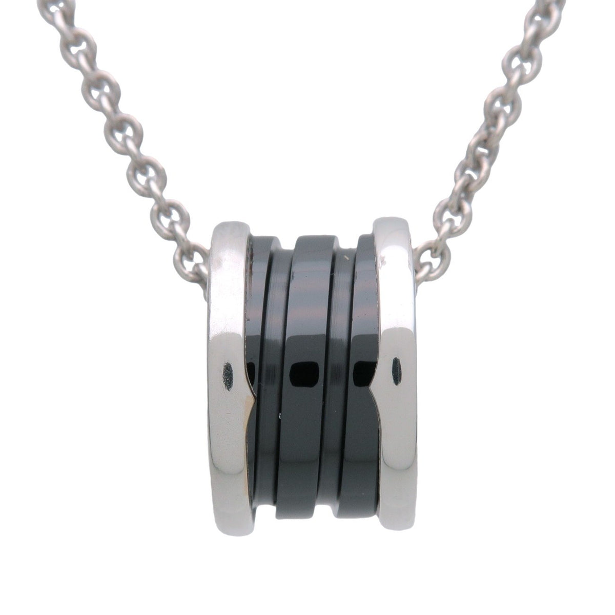 Bvlgari B.Zero1 Save The Children Pendant Sterling Silver With Ceramic Silver Sterling_Silver Necklace Jewelry (Pre-Owned)
