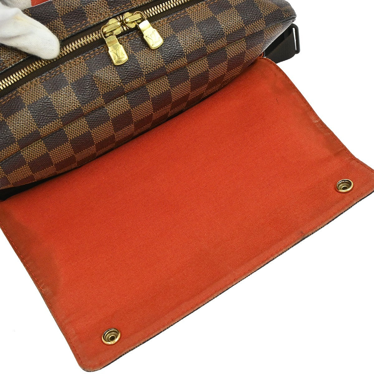 Louis Vuitton Naviglio Damier Brown Canvas Shoulder Bag Bag (Pre-Owned)