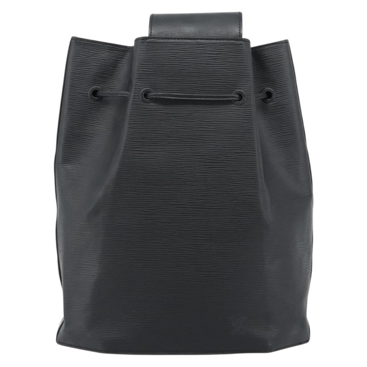 Louis Vuitton Sac A Dos Drawstring Epi Leather Black Leather Shoulder Bag Bag (Pre-Owned)
