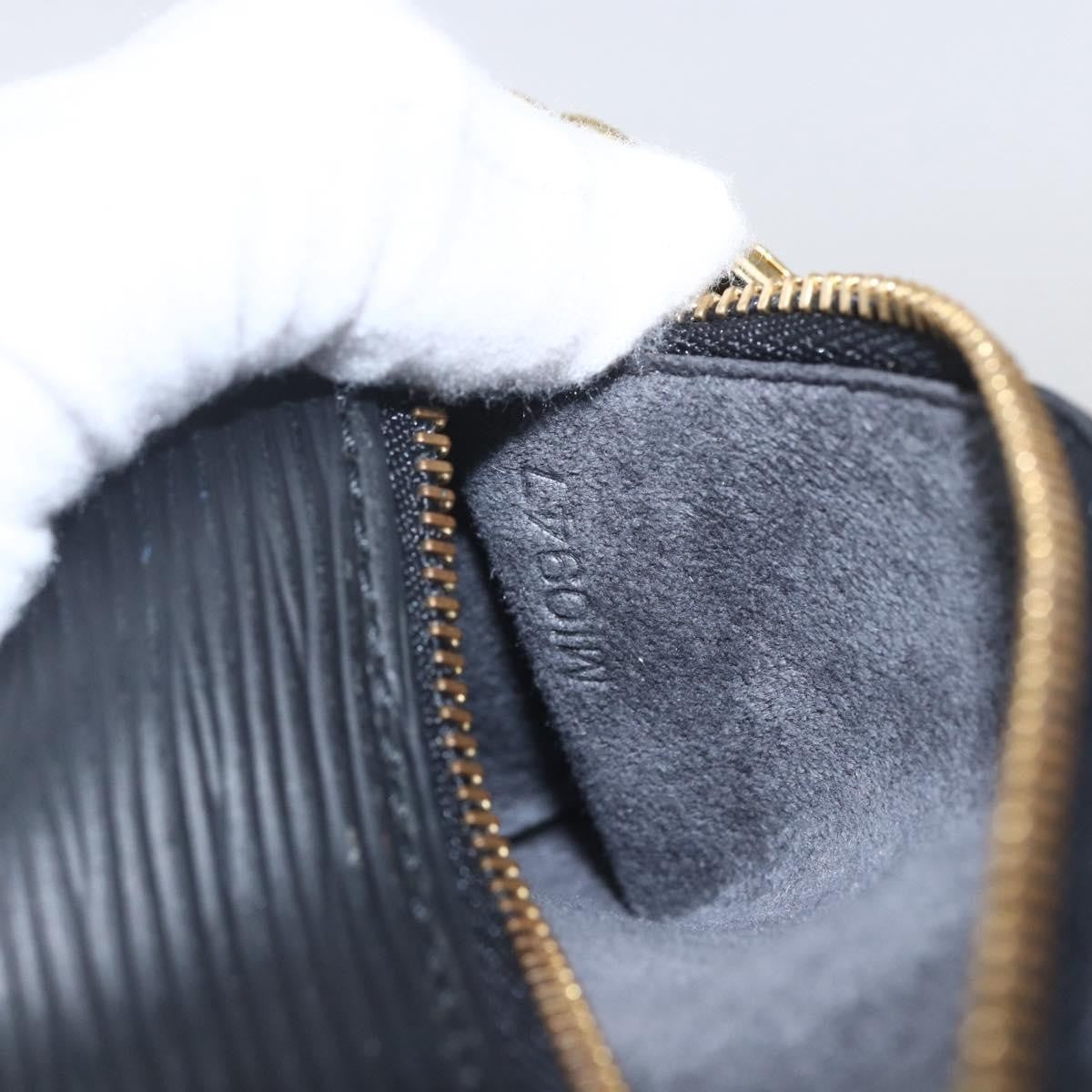 Louis Vuitton Soufflot Pochette Epi Leather Black Leather Clutche & Pouche Bag (Pre-Owned)