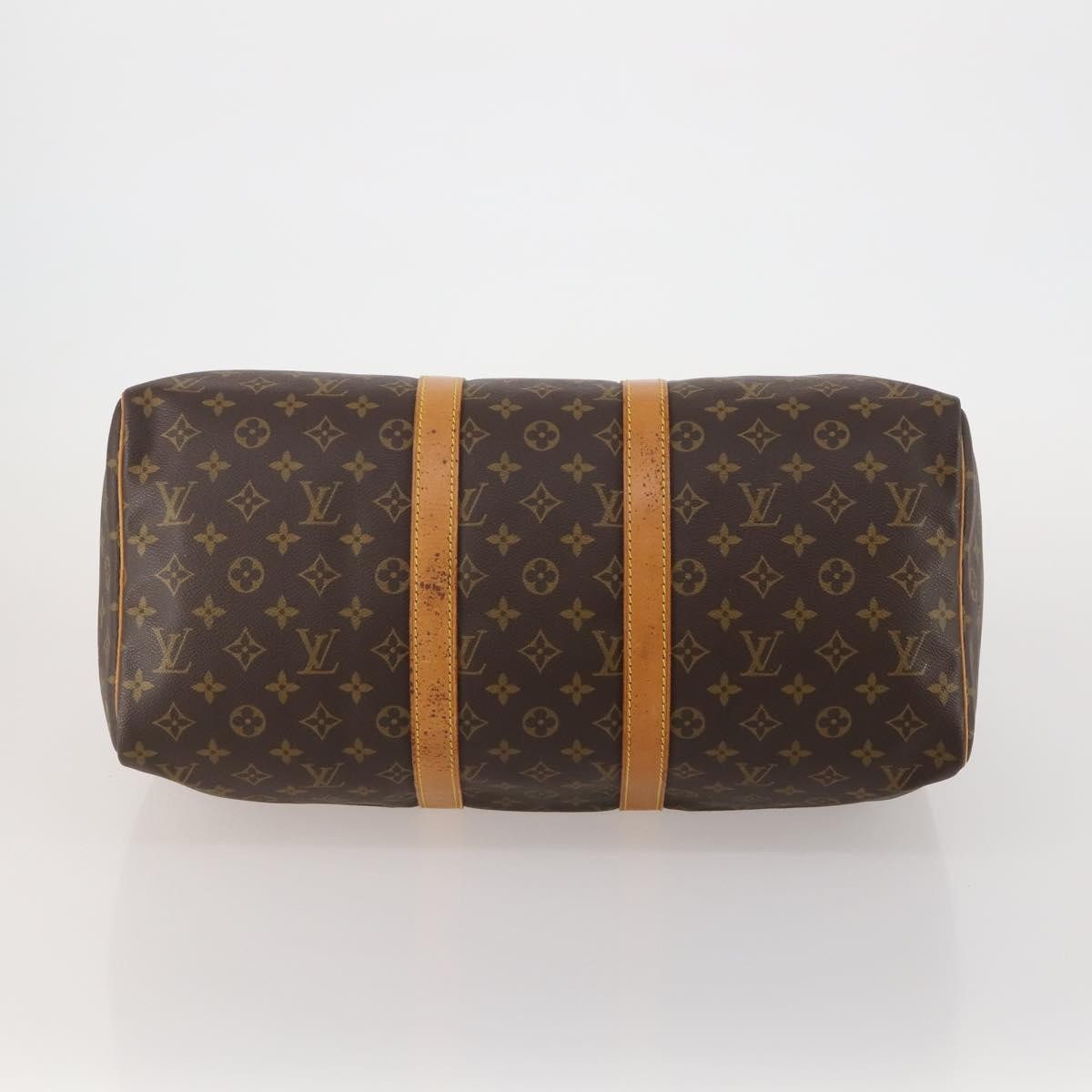 Louis Vuitton Keepall Monogram Canvas Brown Canvas Travel Bag Bag (Pre-Owned)