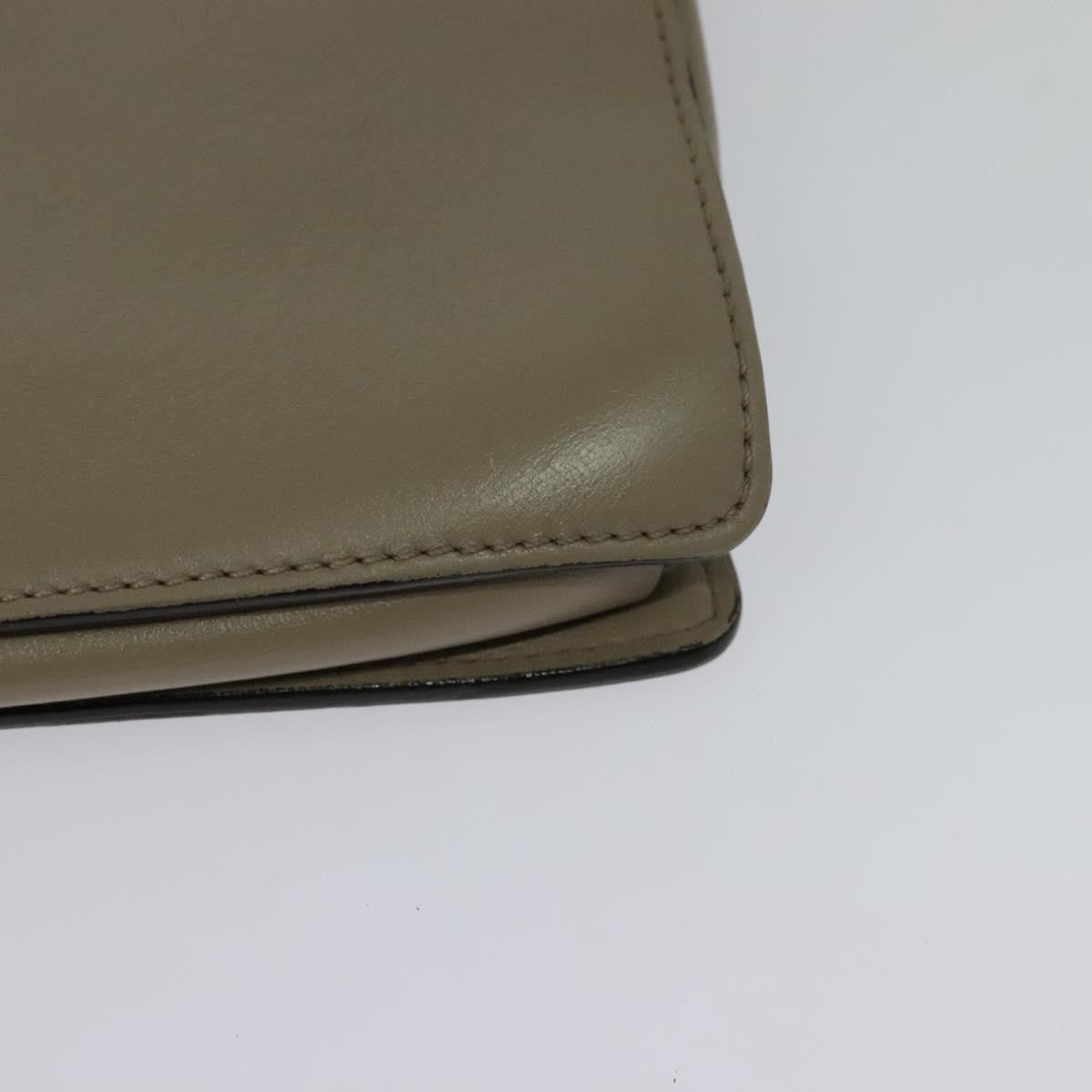 Chloe Faye Leather And Suede Gray Suede Shoulder Bag Bag (Pre-Owned)