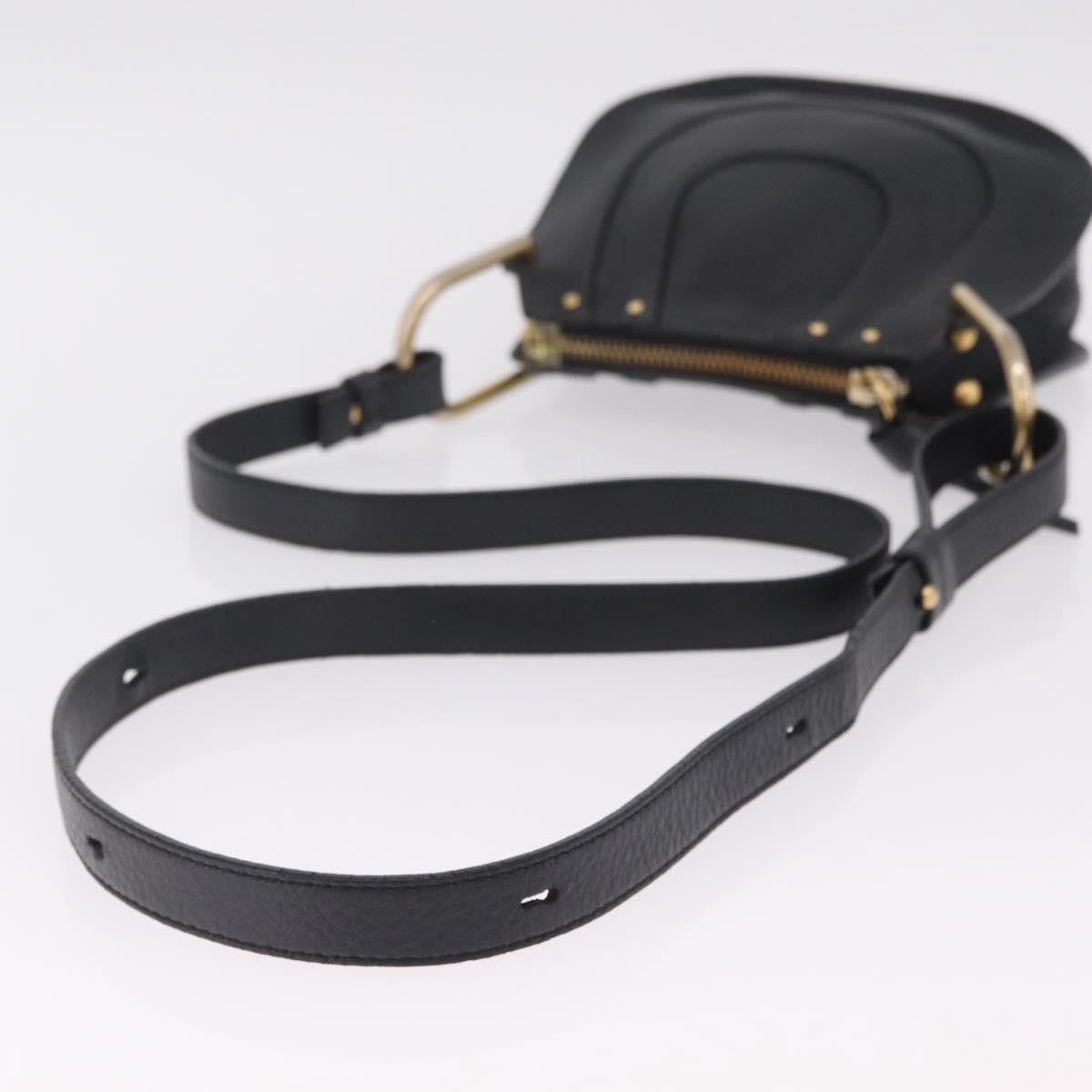 Chloe Hayley Hobo Leather Black Leather Shoulder Bag Bag (Pre-Owned)
