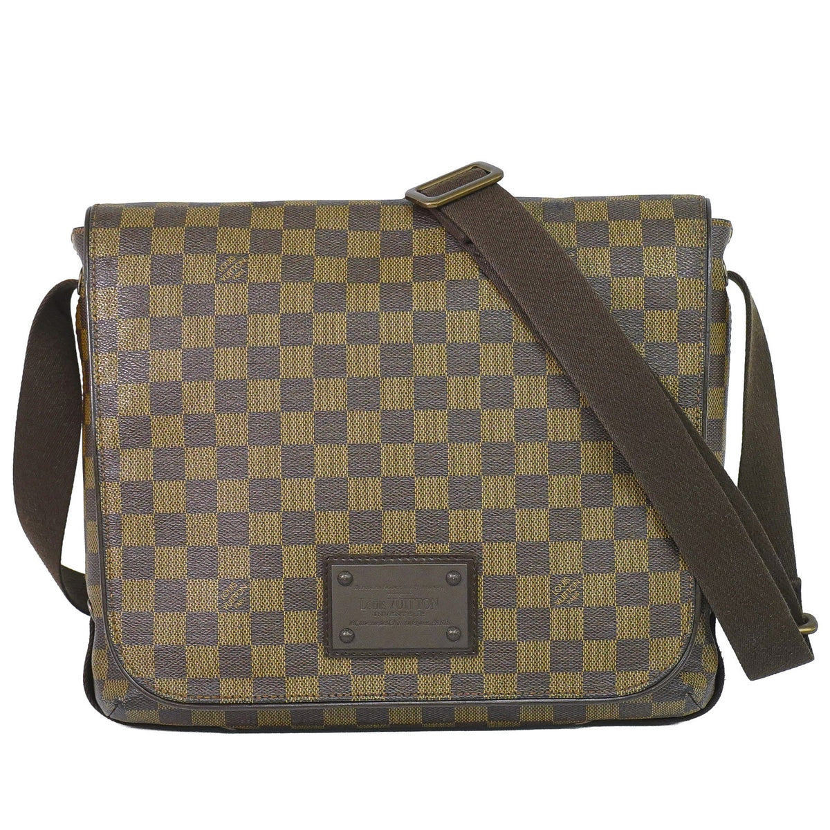 Louis Vuitton Brooklyn Damier Brown Canvas Handbag (Pre-Owned)