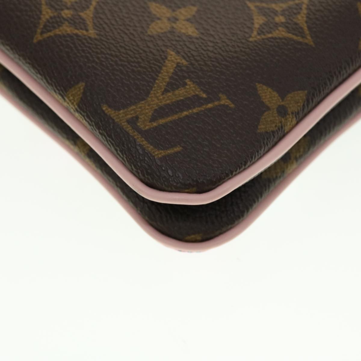 Louis Vuitton Double Zip Pochette Limited Edition Vivienne Xmas Monogram Canvas Brown Canvas Clutche & Pouche Bag (Pre-Owned)