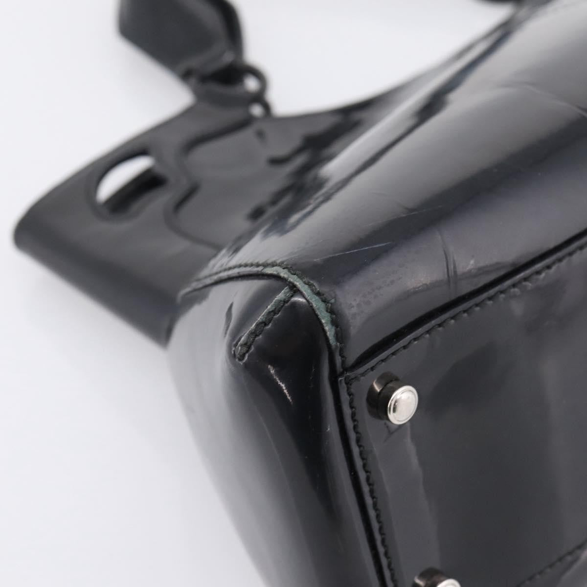 Cartier Marcello Patent Leather Black Patent_Leather Handbag (Pre-Owned)