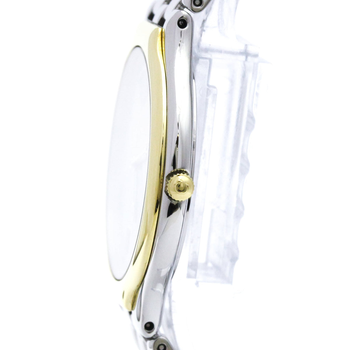 Omega De Ville Quartz Stainless Steel And Yellow Gold Watch (Pre-Owned)