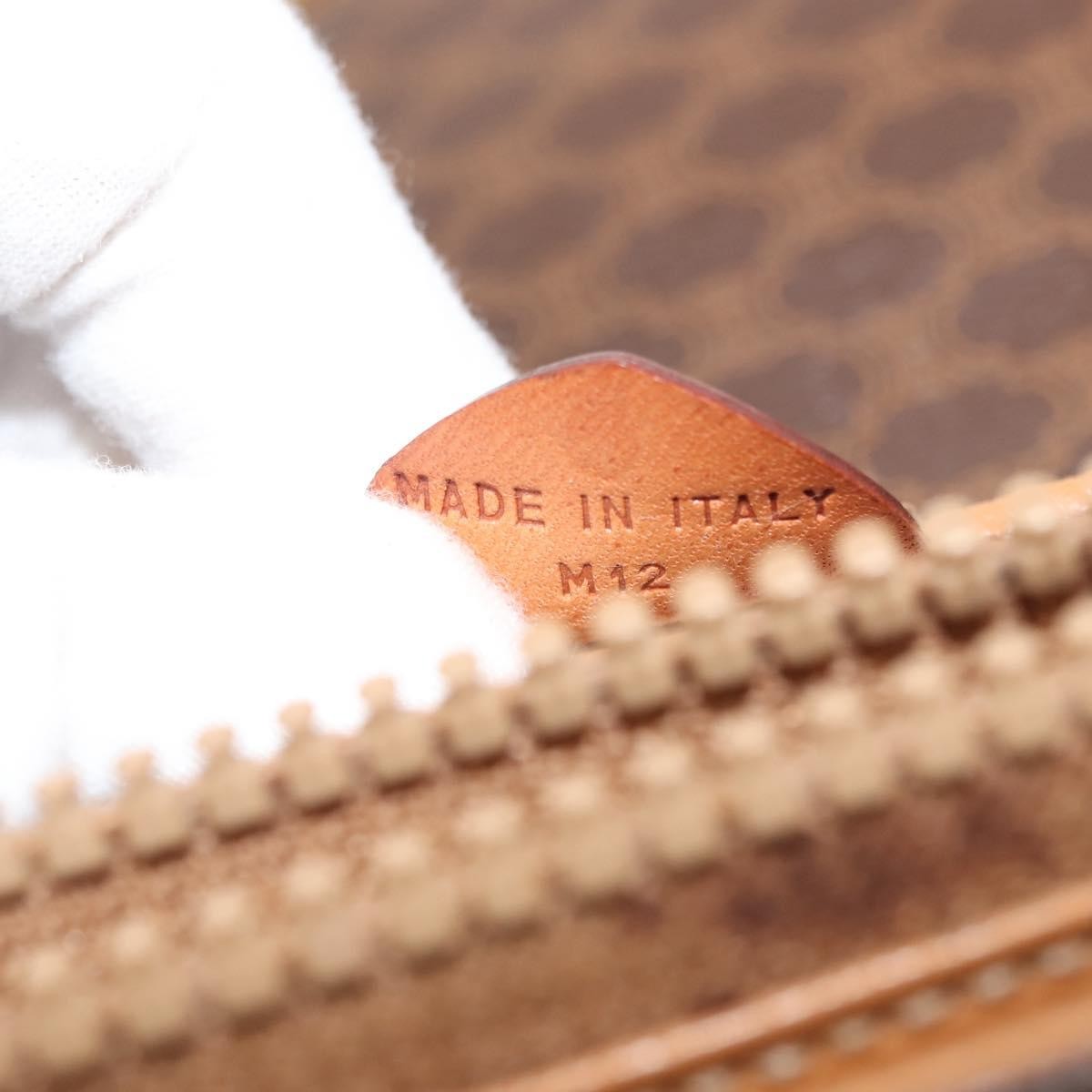 Celine Vintage Macadam Canvas Brown Canvas Shoulder Bag Bag (Pre-Owned)