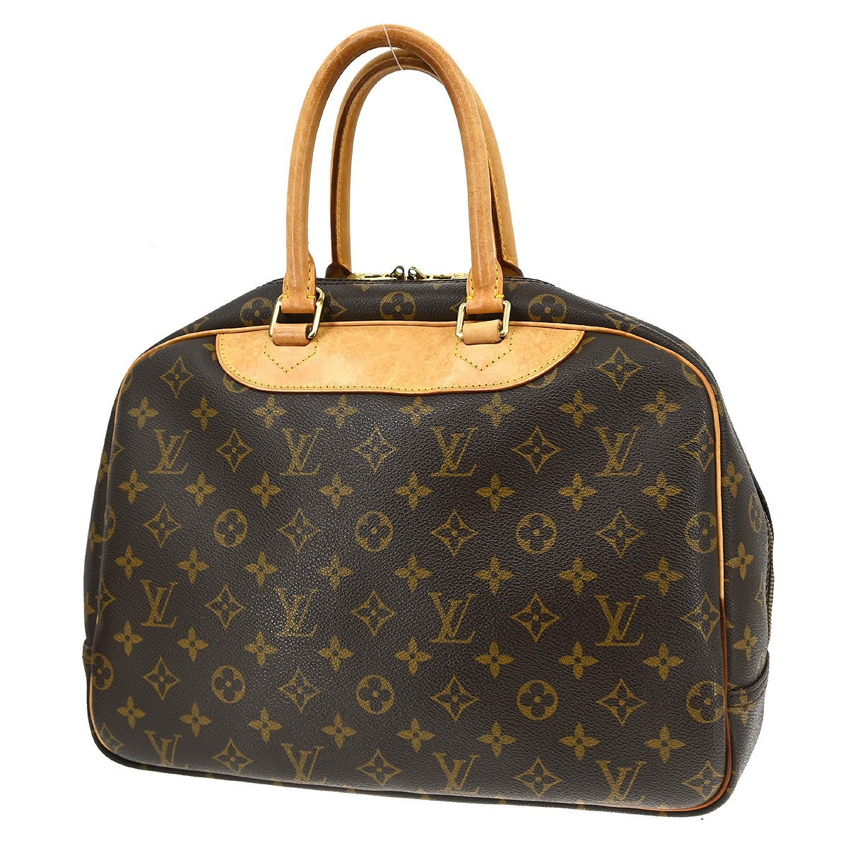 Louis Vuitton Deauville Monogram Canvas Brown Canvas Handbag (Pre-Owned)
