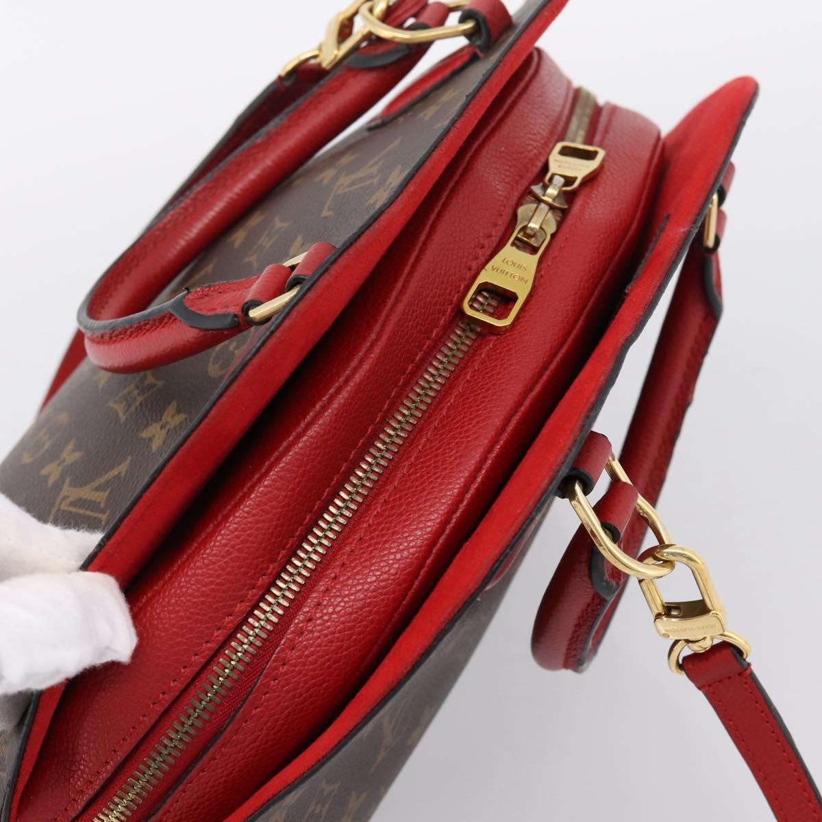 Louis Vuitton Alma Bnb Monogram Canvas With Leather Brown Canvas Handbag (Pre-Owned)