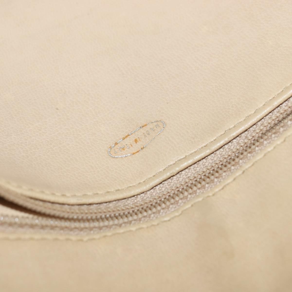 Chanel Vintage Zip Chain Quilted Lambskin Brown Leather Shoulder Bag Bag (Pre-Owned)