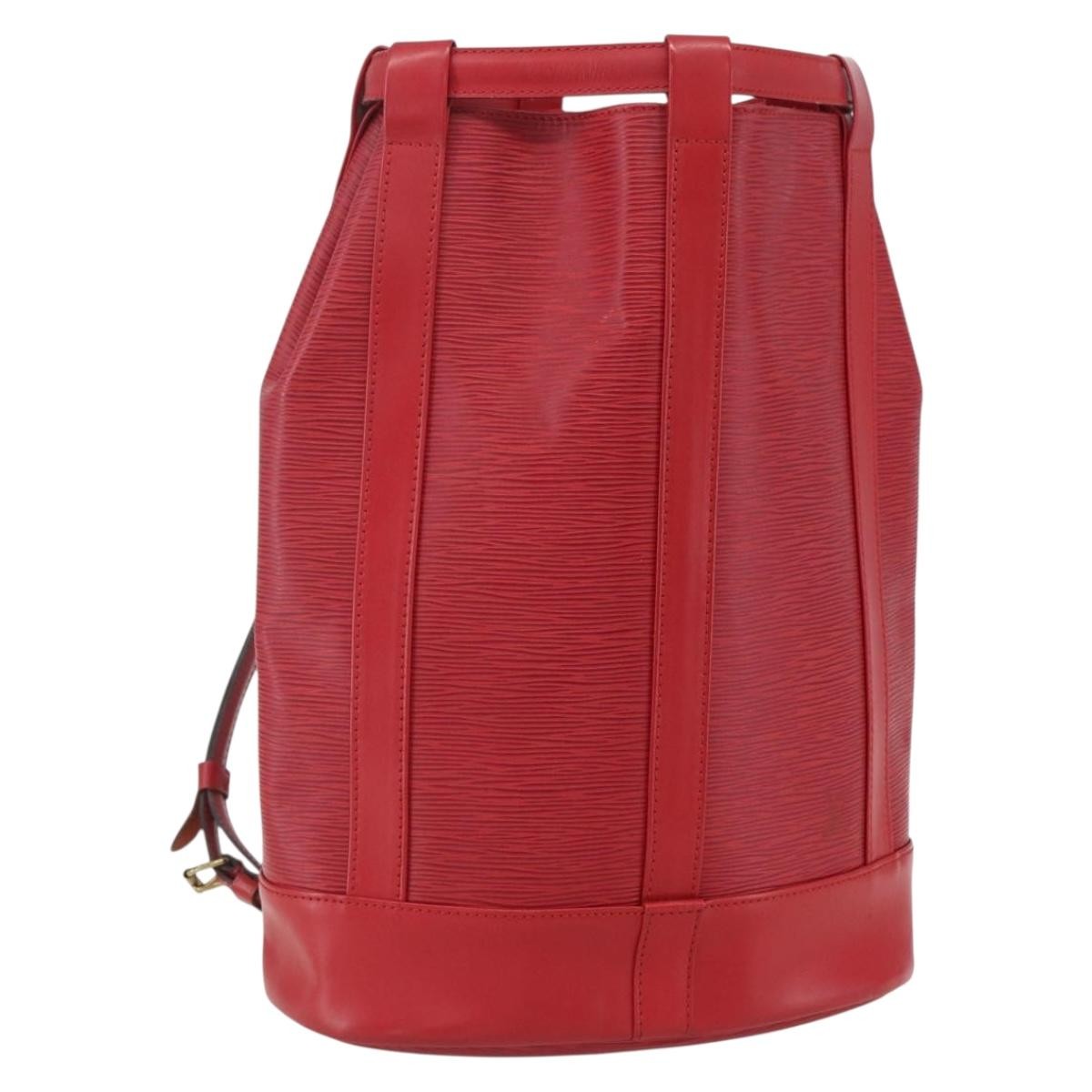 Louis Vuitton Randonnee Epi Leather Red Leather Shoulder Bag Bag (Pre-Owned)