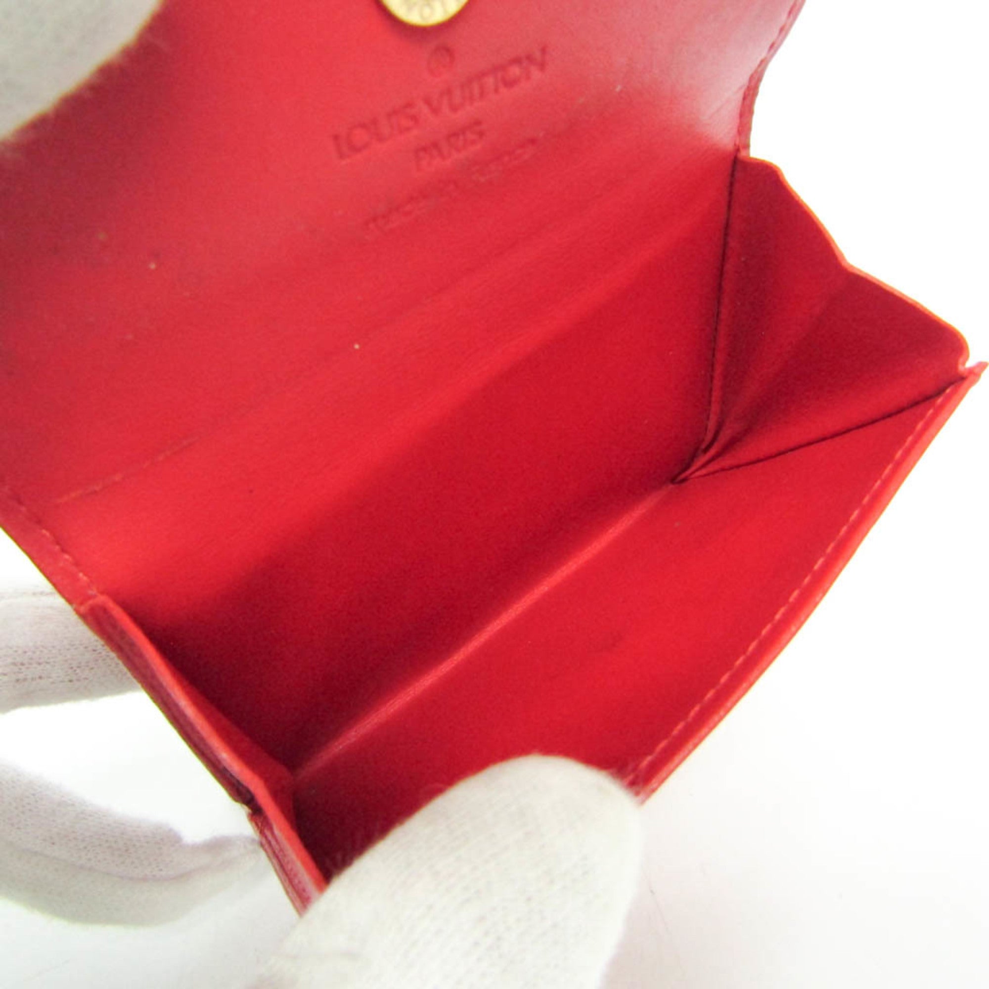 Louis Vuitton Ludlow Vernis Red Patent_Leather Wallets Accessory (Pre-Owned)