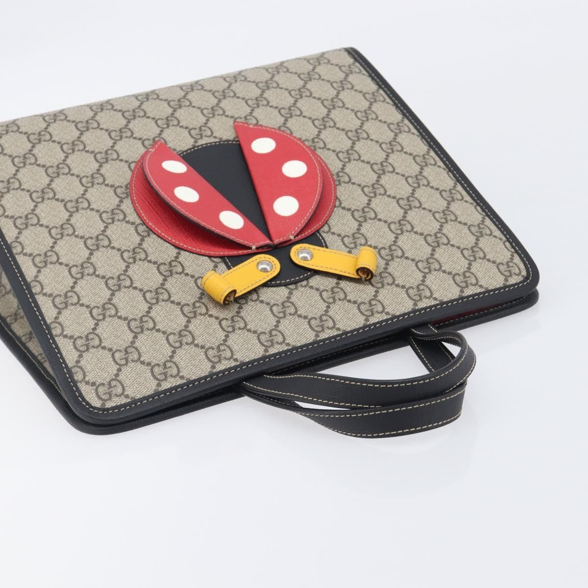 Gucci Children's Convertible Gg Coated Canvas With Applique Beige Canvas Tote Bag Bag (Pre-Owned)