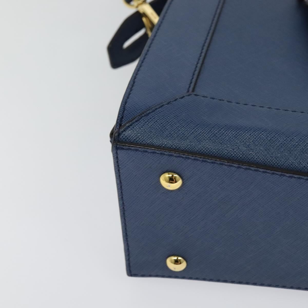 MCM Vintage Leather Blue Leather Handbag (Pre-Owned)