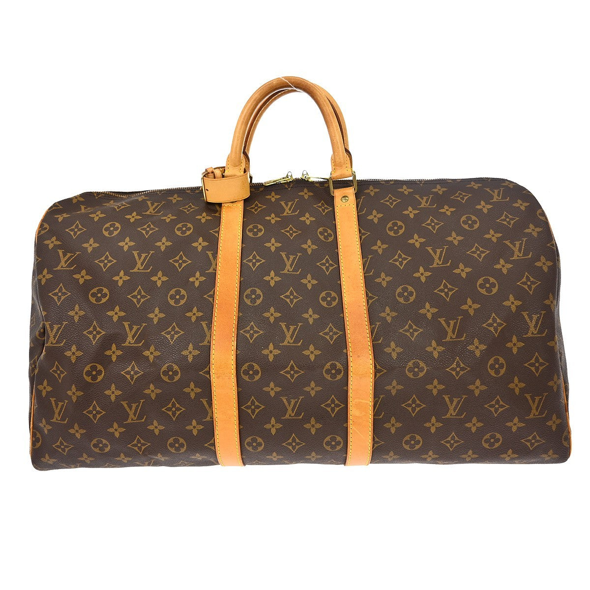 Louis Vuitton Keepall Monogram Canvas Brown Canvas Travel Bag Bag (Pre-Owned)