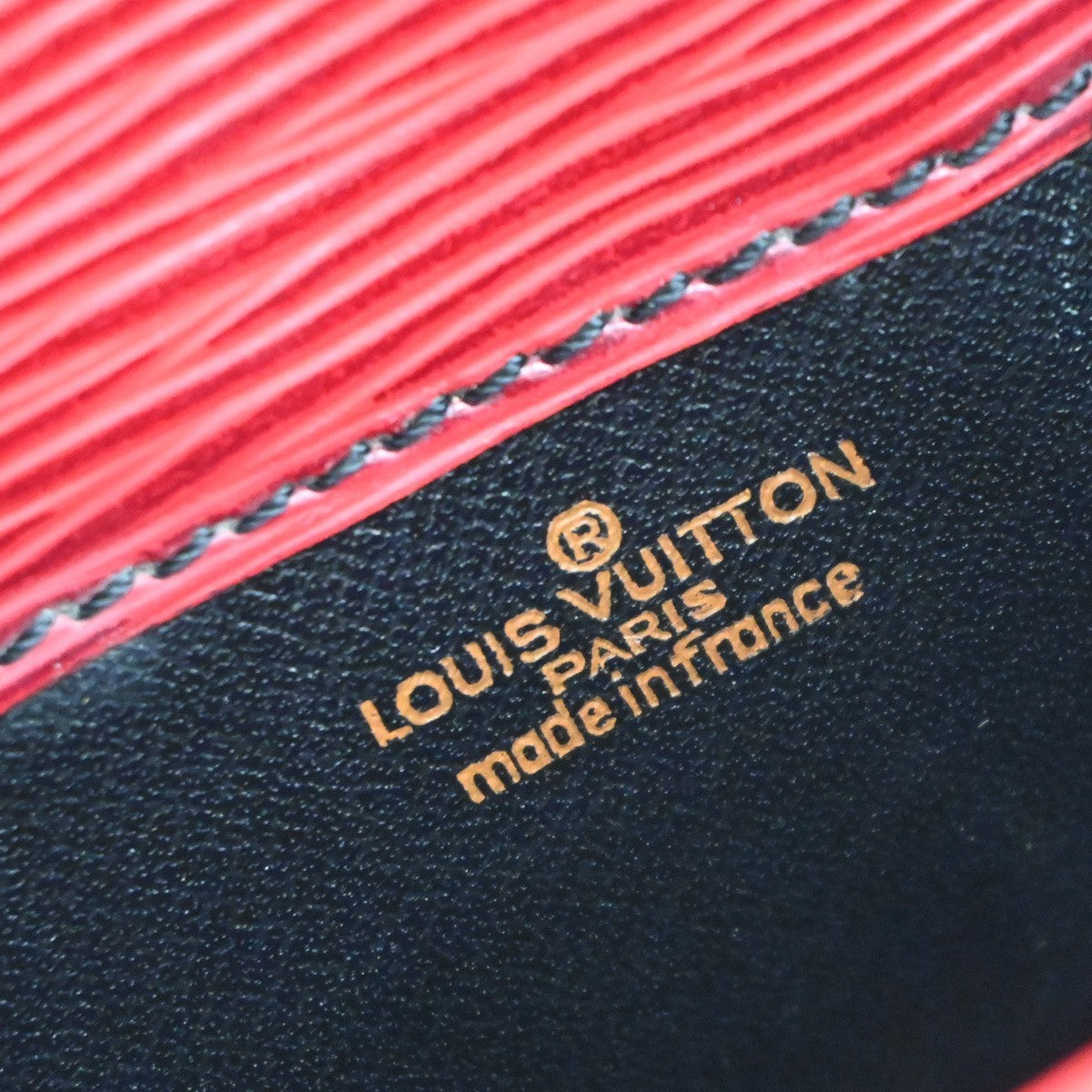 Louis Vuitton Cartouchiere Epi Leather Red Leather Shoulder Bag Bag (Pre-Owned)