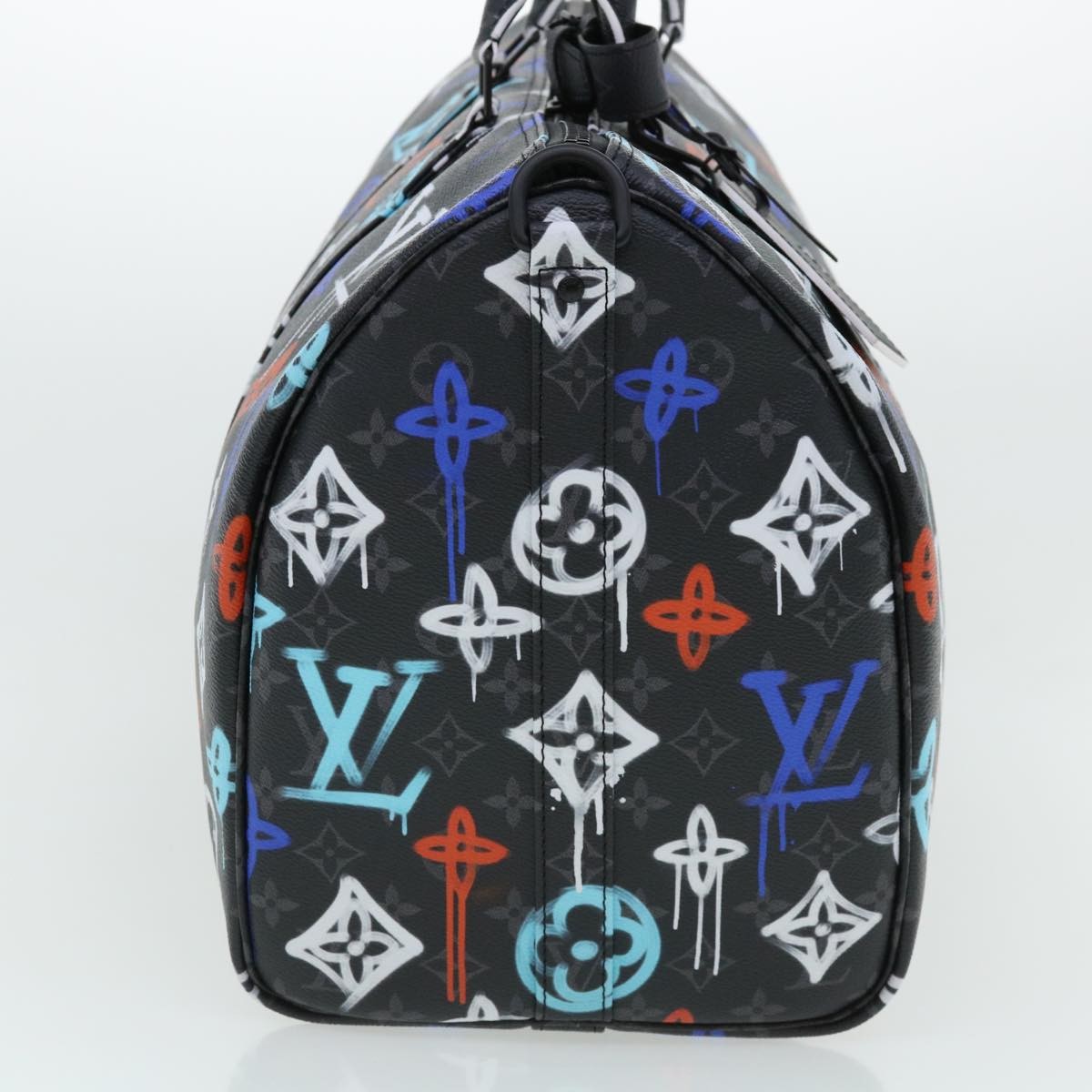 Louis Vuitton Keepall Bandouliere Graffiti Monogram Eclipse Canvas Multicolour Canvas Bag (Pre-Owned)