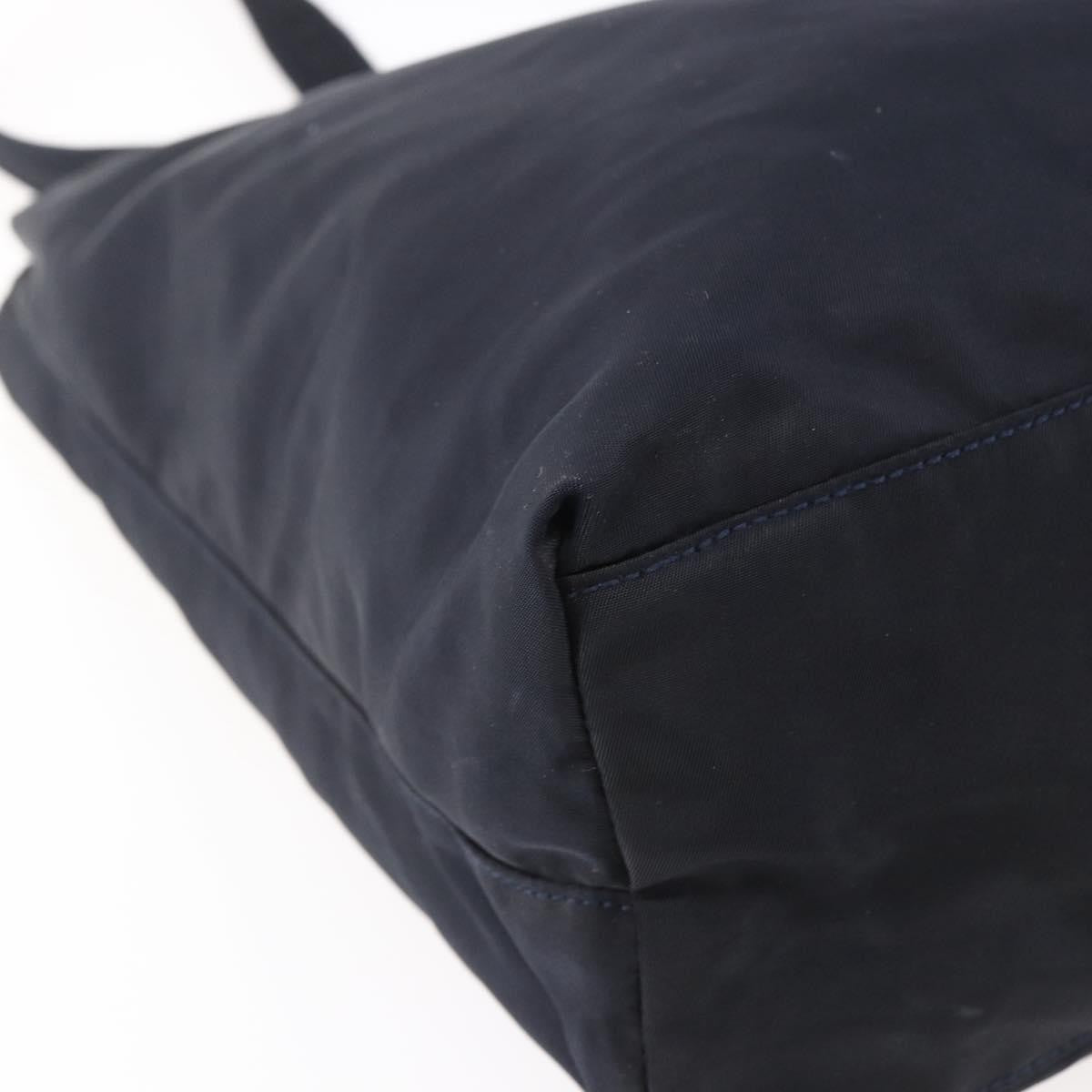 Prada Front Pocket Zip Tessuto Black Nylon Tote Bag Bag (Pre-Owned)