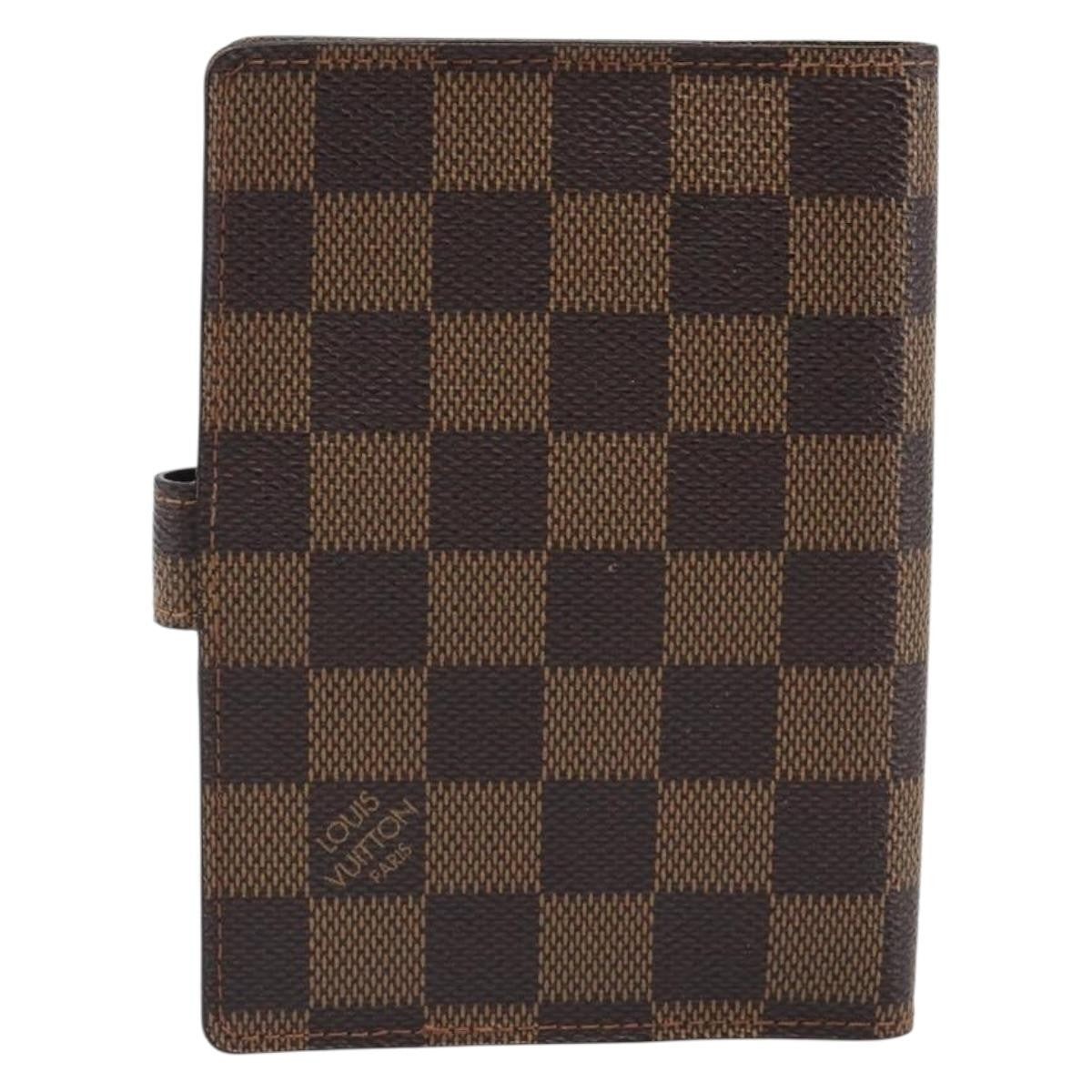 Louis Vuitton Ring Agenda Cover Damier Brown Canvas Briefcase Bag (Pre-Owned)